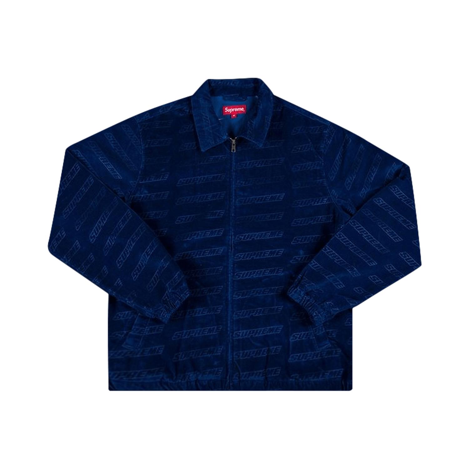 Supreme Debossed Logo Corduroy Jacket 'royal Blue' for Men | Lyst