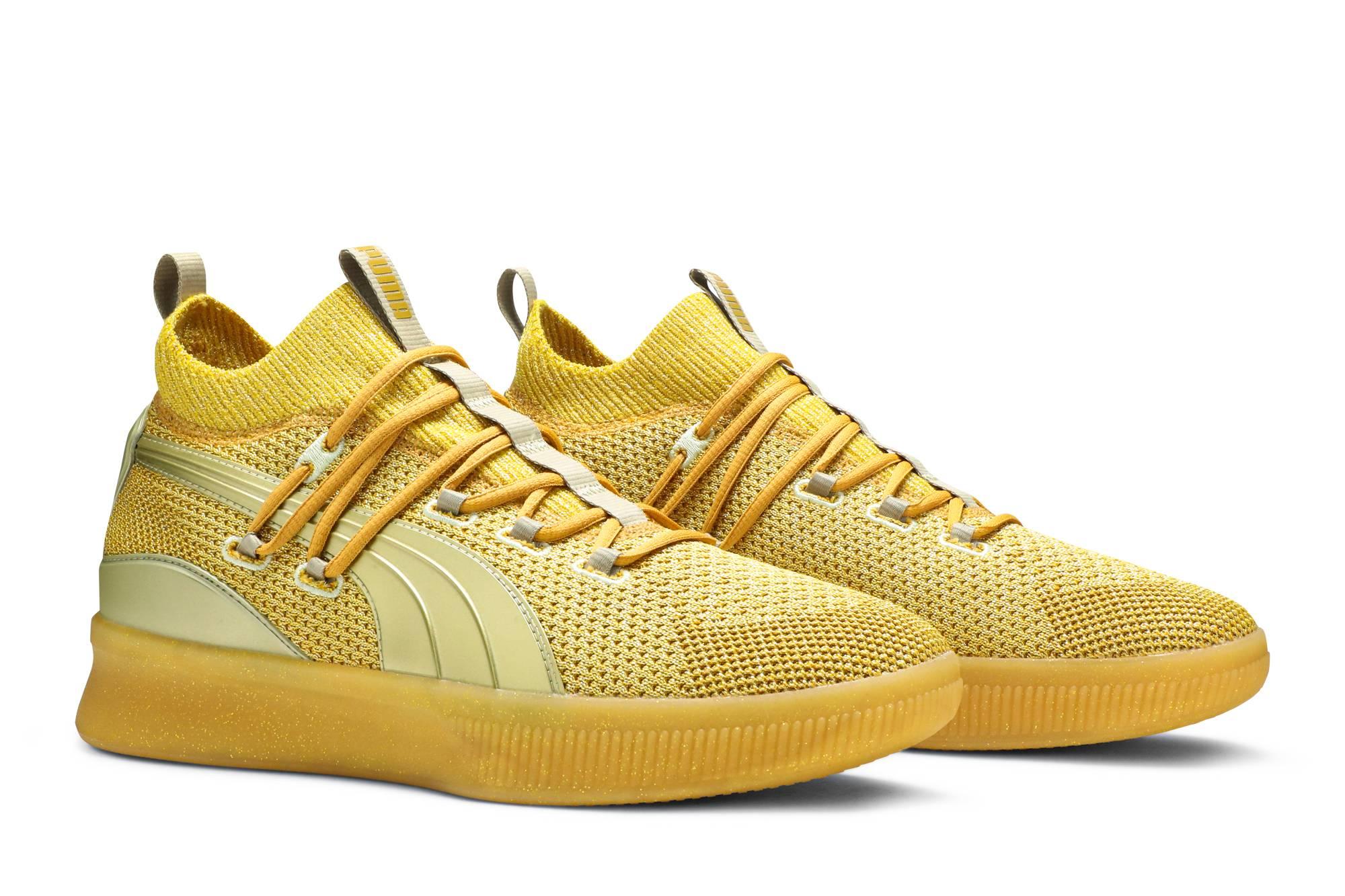 puma clyde court gold