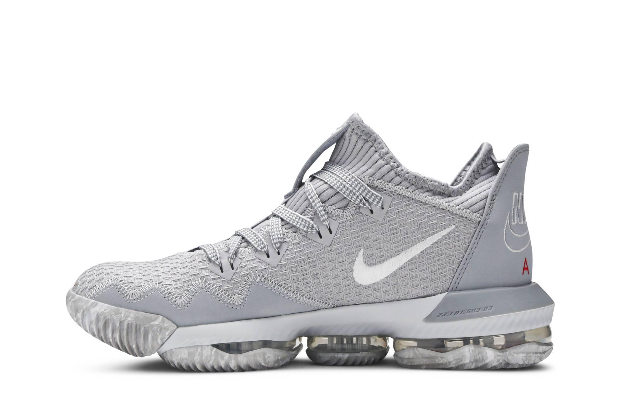 lebron 16 white and grey