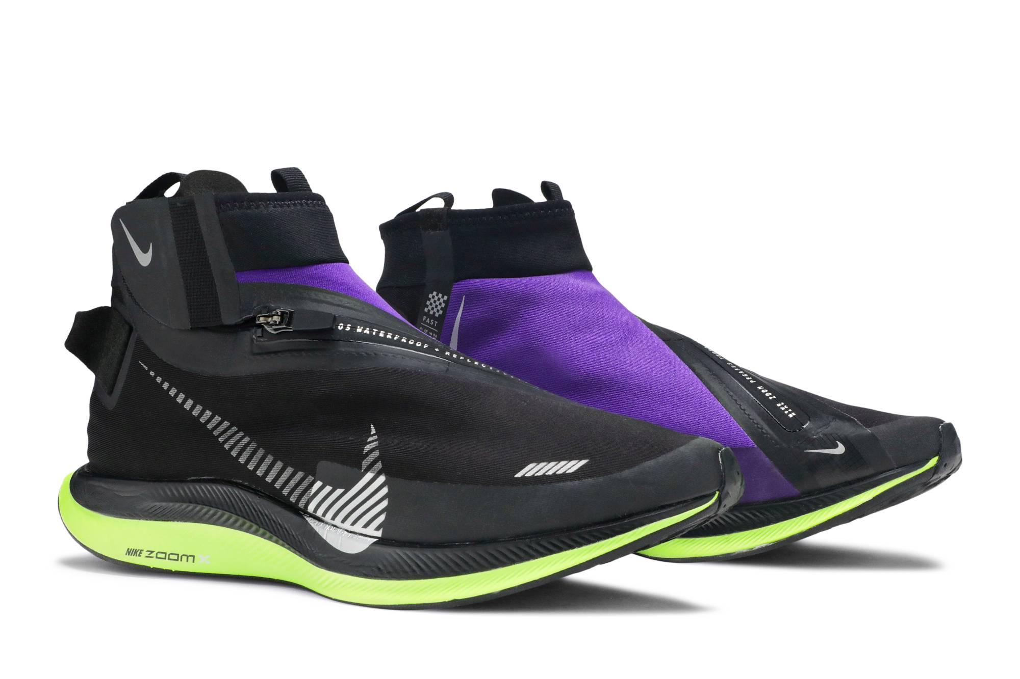 black zoom pegasus turbo shield wp sneakers