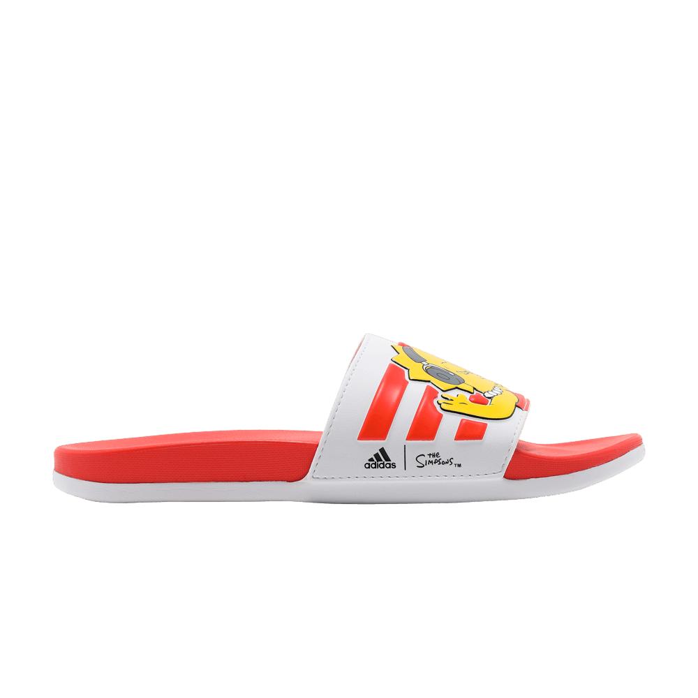 adidas The Simpsons X Comfort Slides 'lisa' in Red | Lyst