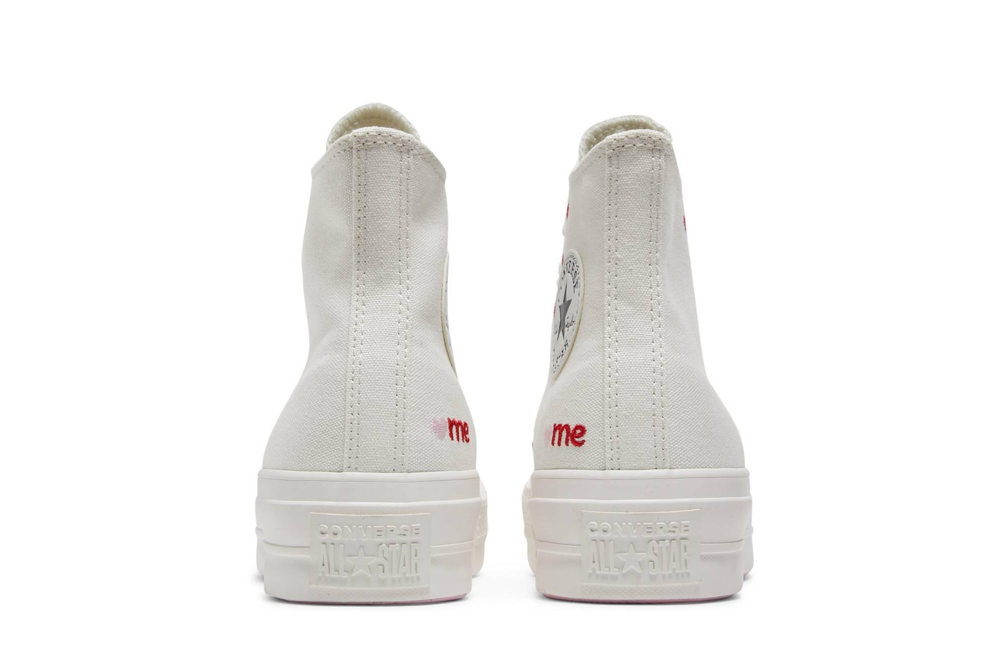 Converse Chuck Taylor All Star Lift Platform High 'embroidered Hearts -  White' | Lyst