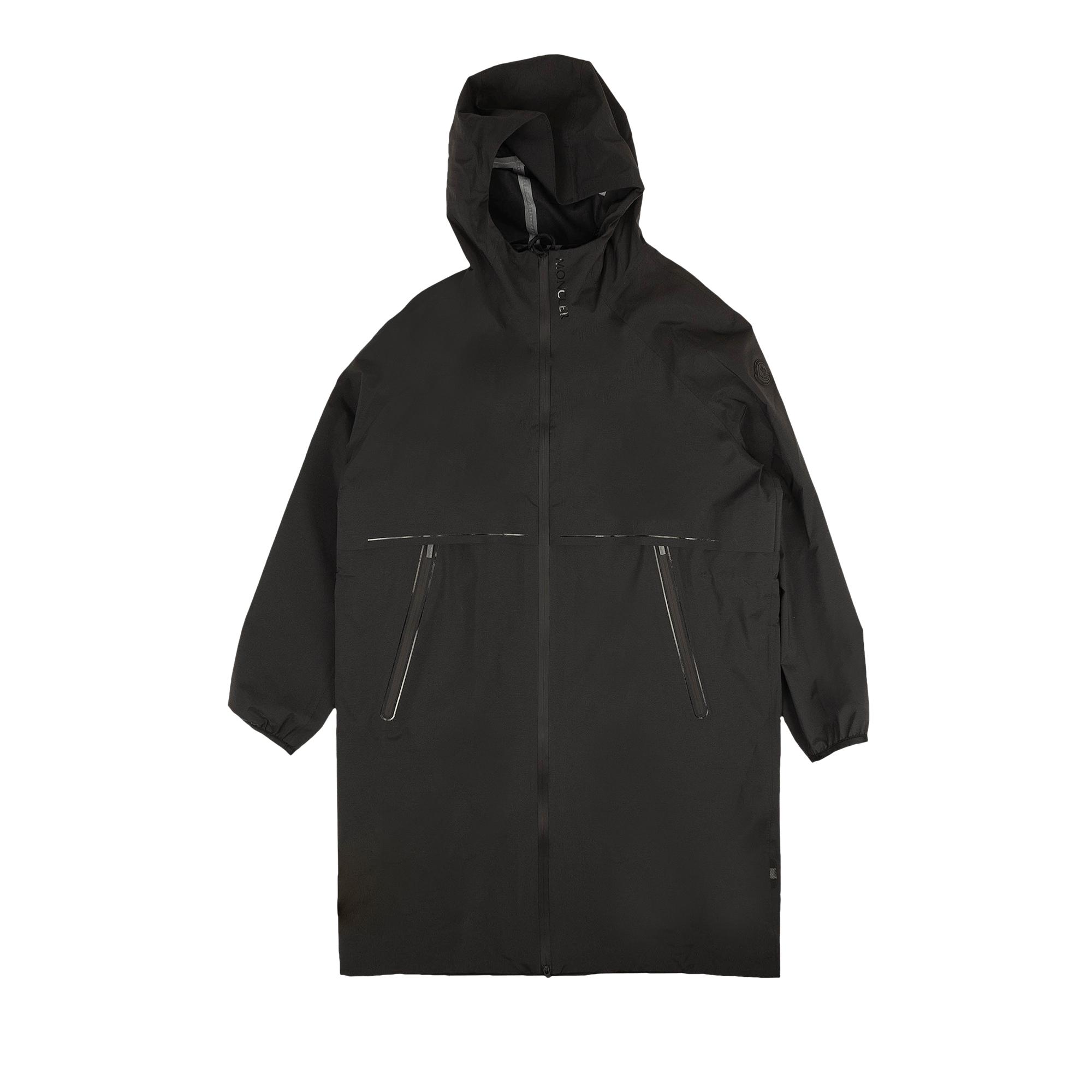 Moncler Hooded Rain Coat 'black' Lyst