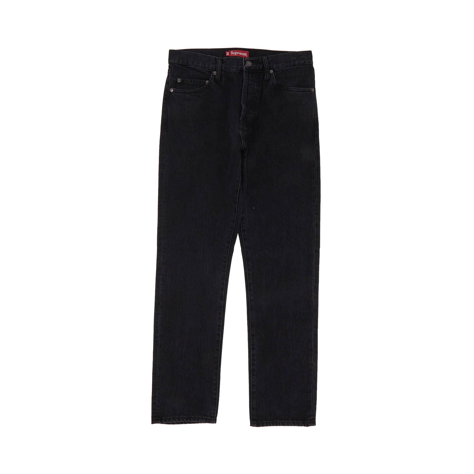 Supreme Stone Washed Slim Jean 'washed Black' for Men | Lyst