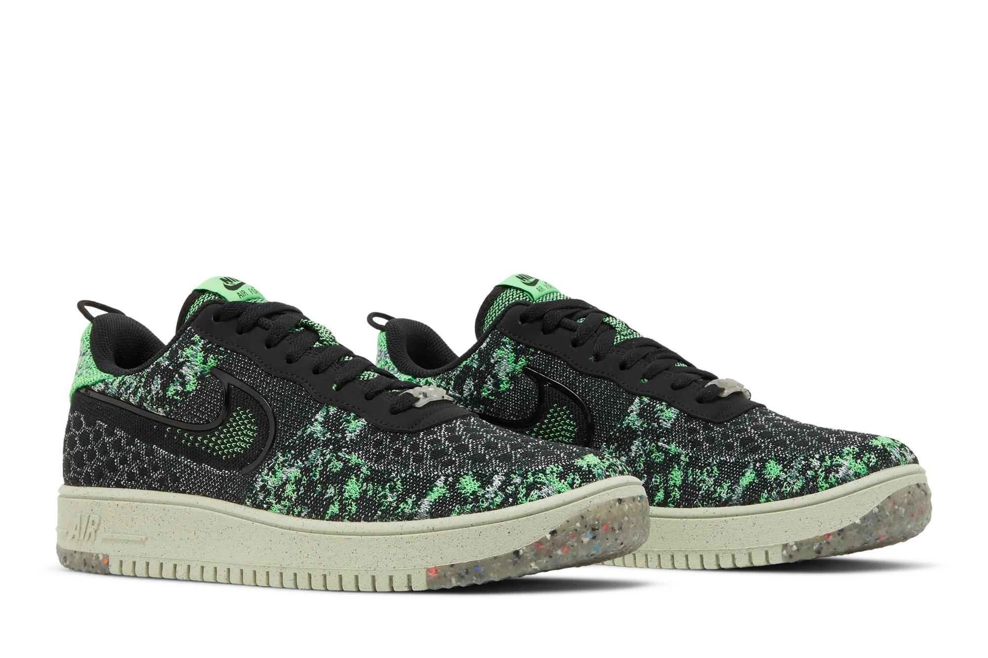 Nike Air Force 1 Crater Flyknit Next Nature 'black Volt' in Green for Men |  Lyst