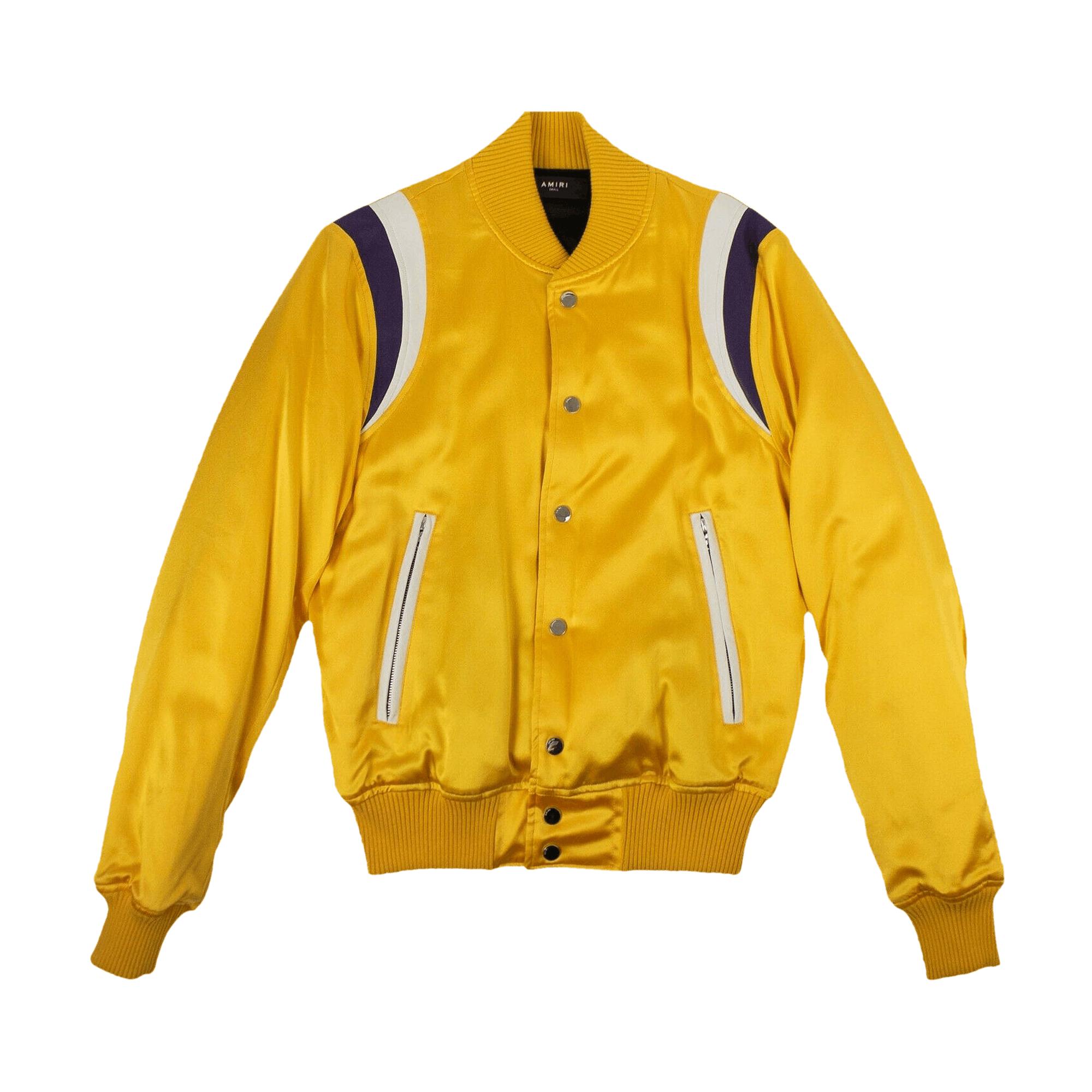Amiri Varsity Baseball Bomber Jacket 'yellow' for Men | Lyst