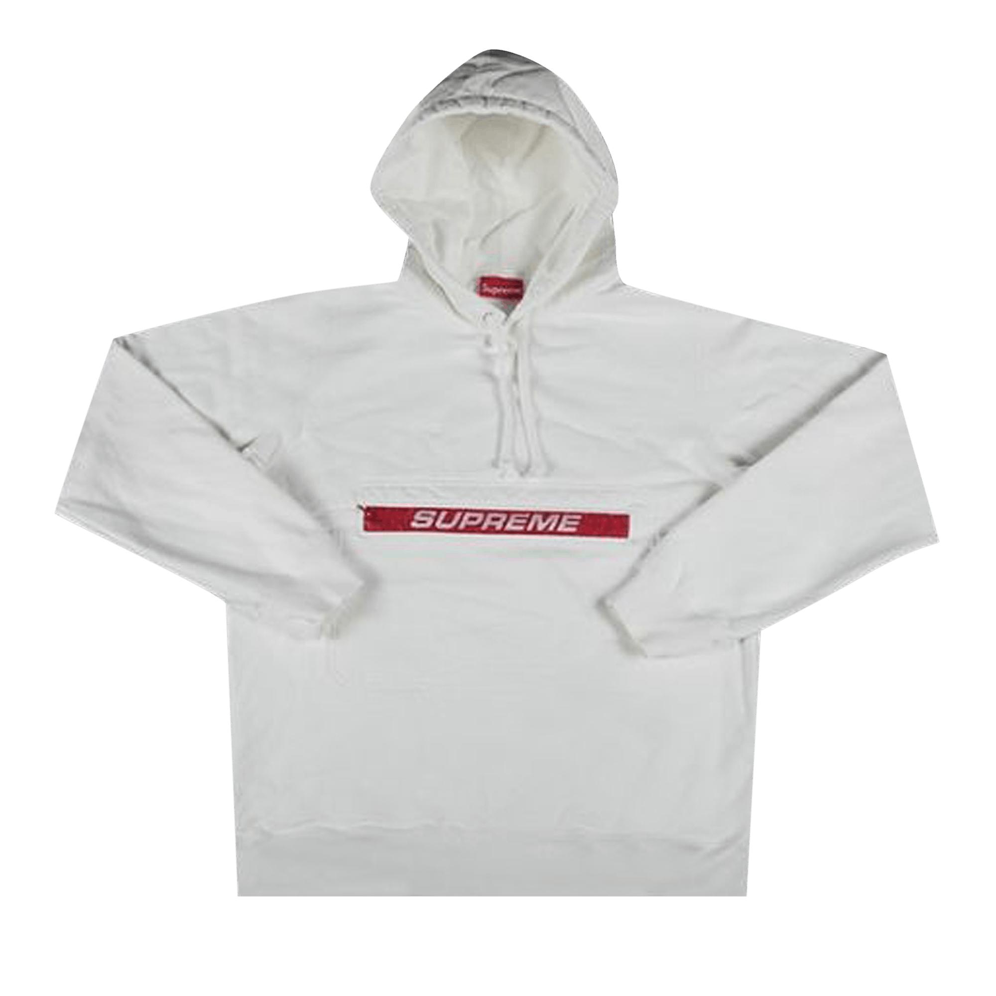 Supreme Zip Pouch Hooded Sweatshirt 'white' in Gray for Men | Lyst