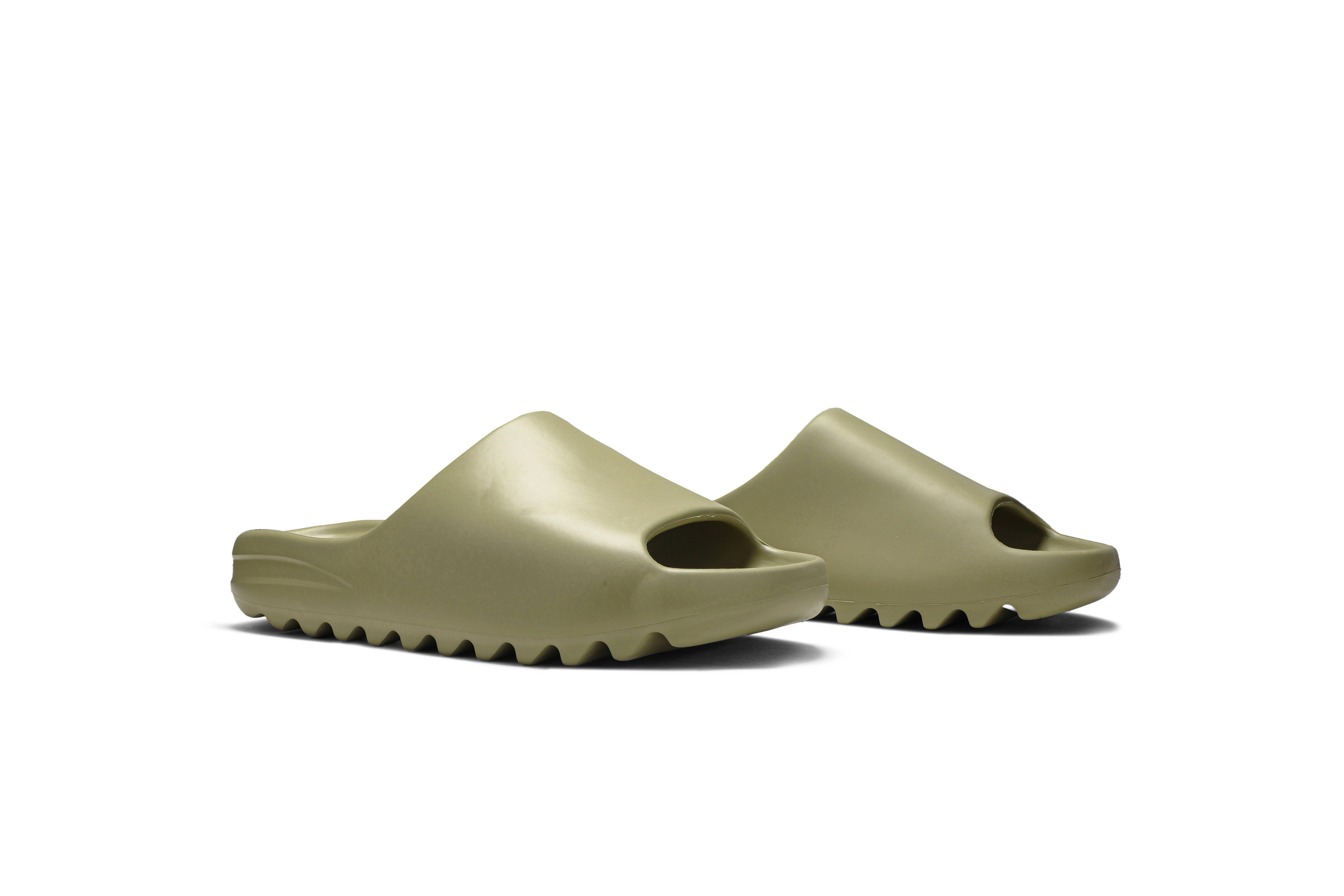 adidas Yeezy Slides in Tan (Green) for Men - Lyst