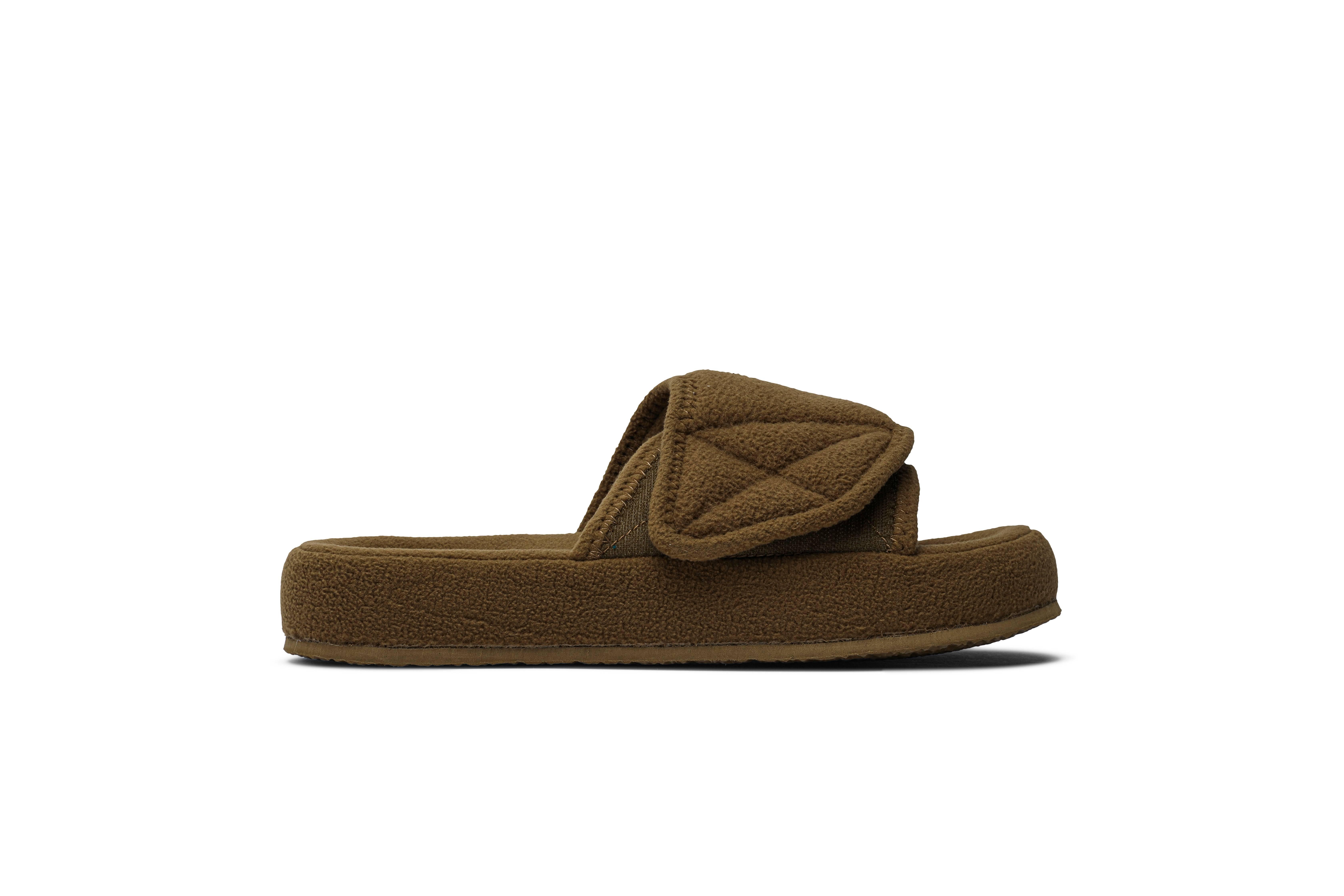 army brown yeezy slides