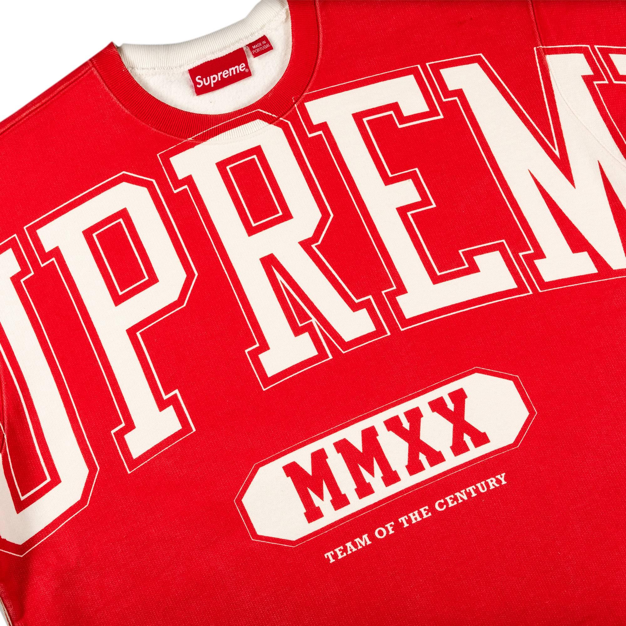 Supreme Overprint Crewneck 'white' in Red for Men | Lyst