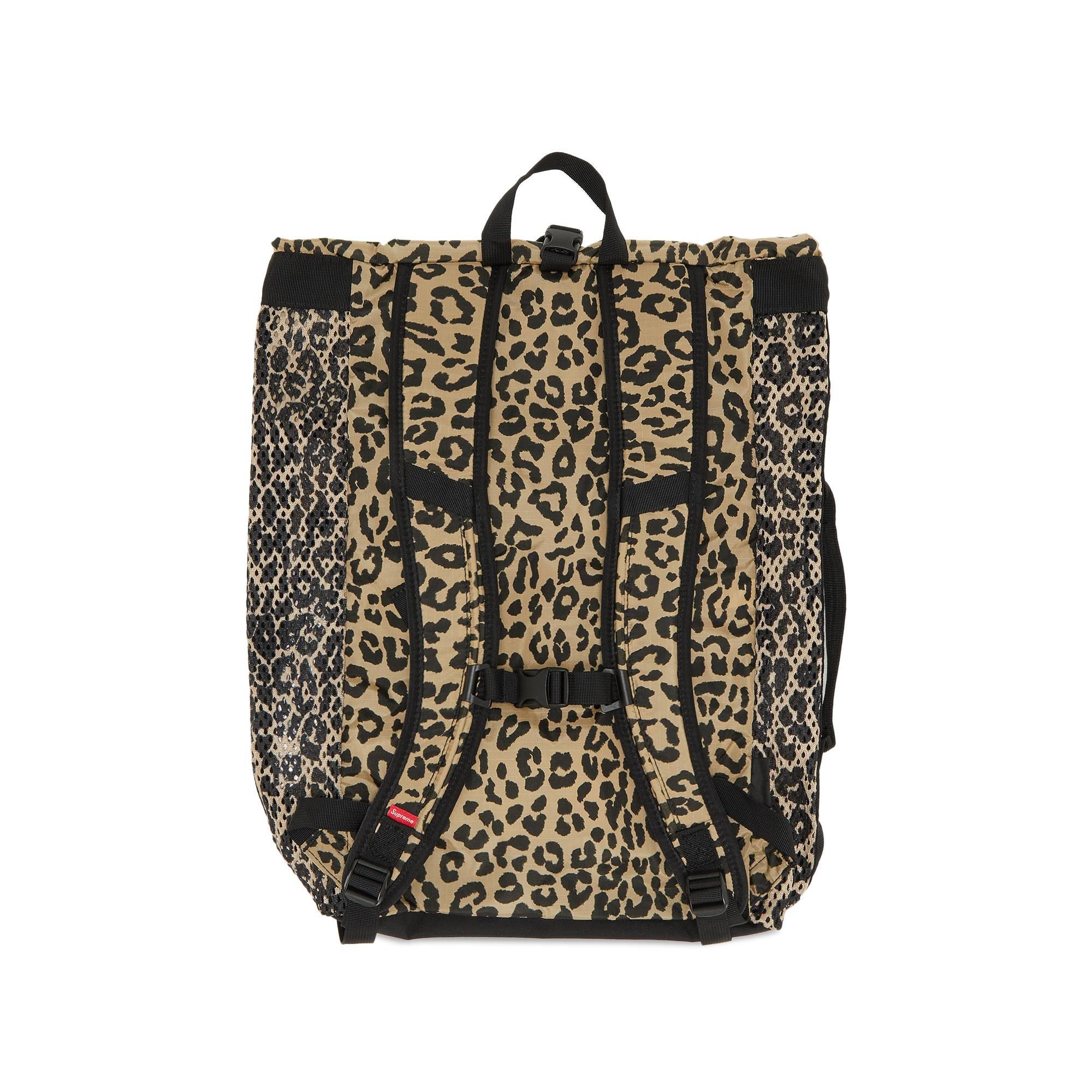 Supreme Mesh Backpack 'leopard' in Black for Men | Lyst