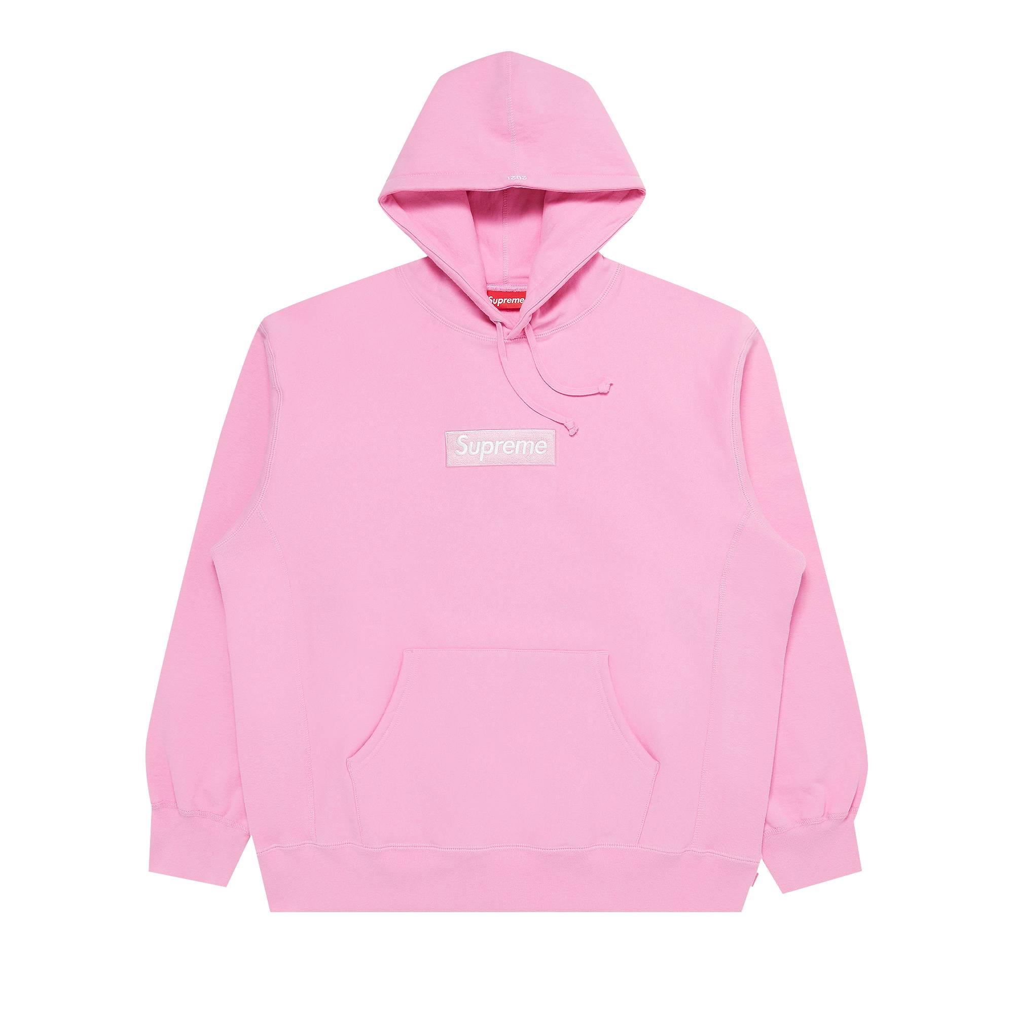 Supreme Box Logo Hooded Sweatshirt 'pink' for Men | Lyst