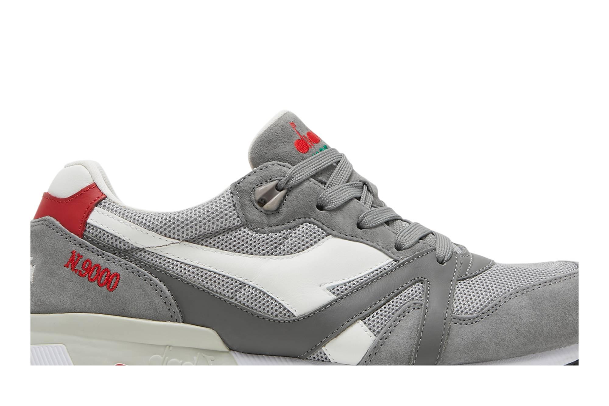 Diadora N9000 Made In Italy 'storm Grey Red' in Gray for Men | Lyst