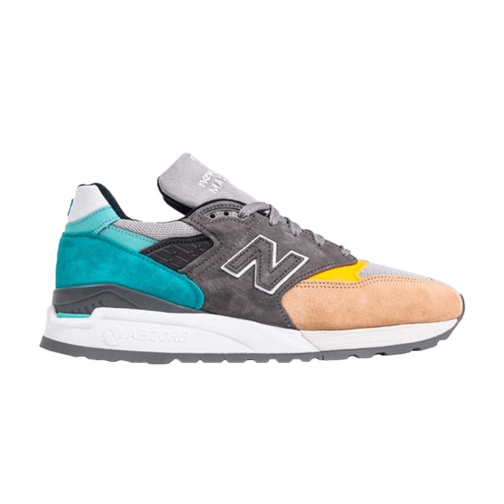 New Balance Suede M998awb - Made In The Usa Grey, Turquoise & Orange in ...