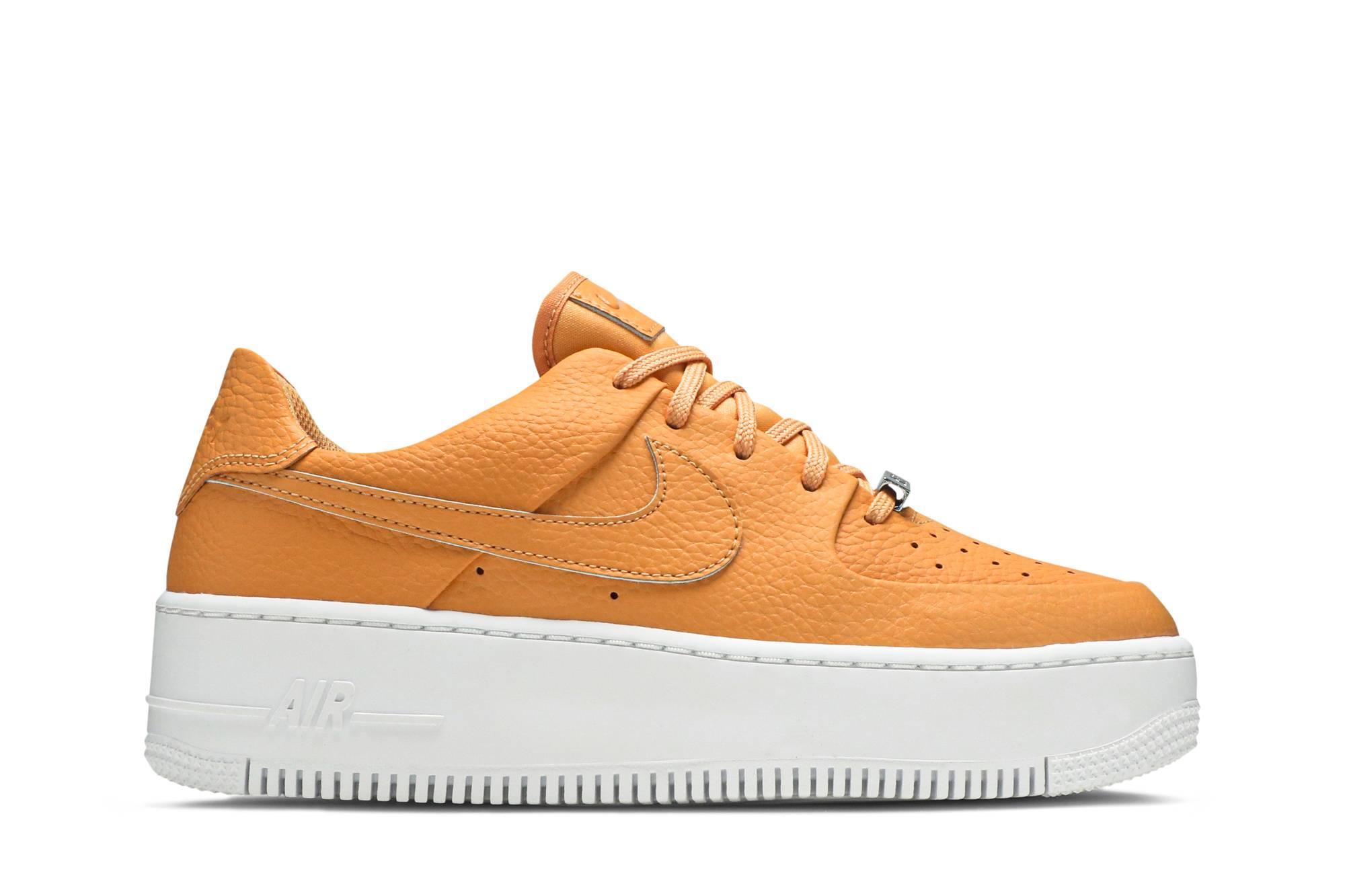Nike Air Force 1 Sage Low Top White Sole Sneaker in Orange (Brown) - Save  90% - Lyst