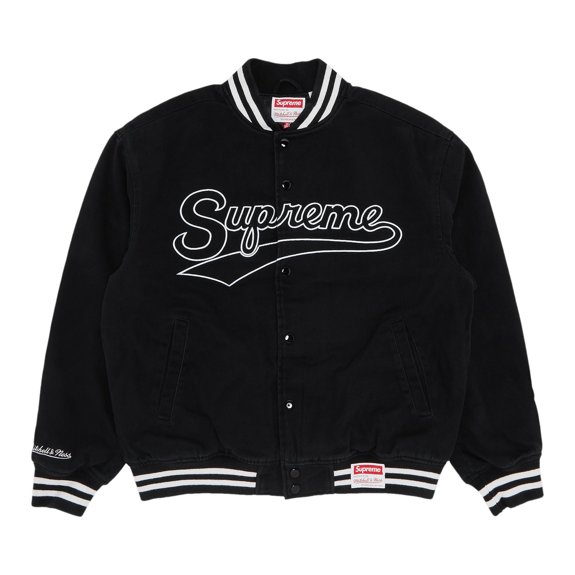 Supreme X Mitchell & Ness Doughboy Twill Varsity Jacket 'black' for Men ...