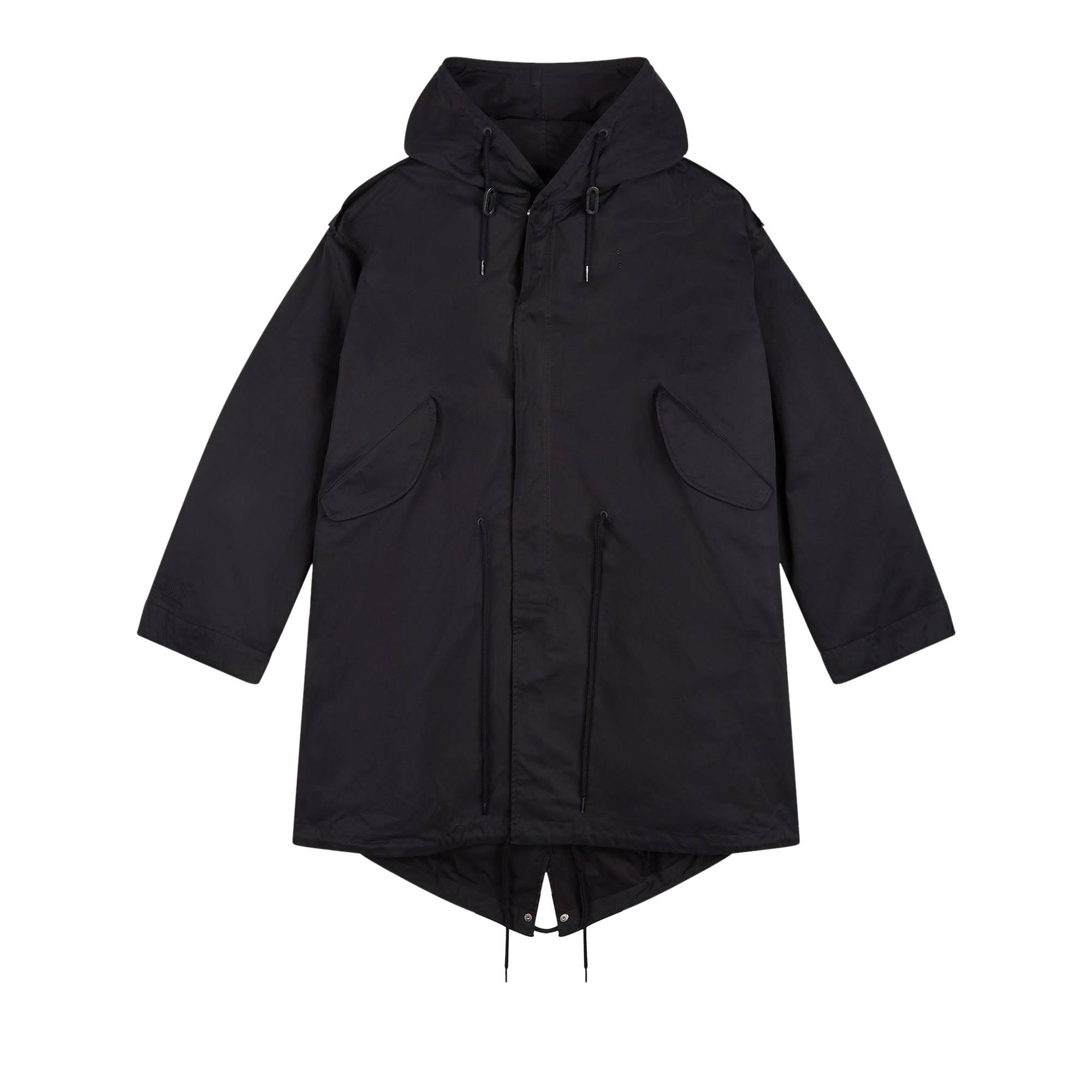 Fred Perry X Raf Simons Patch Detail Parka 'black' for Men | Lyst