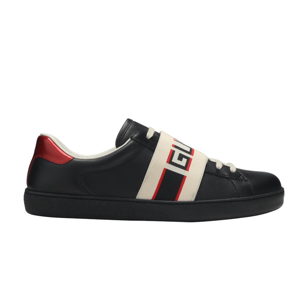 Gucci Ace Stripe Leather 'black' for Men | Lyst