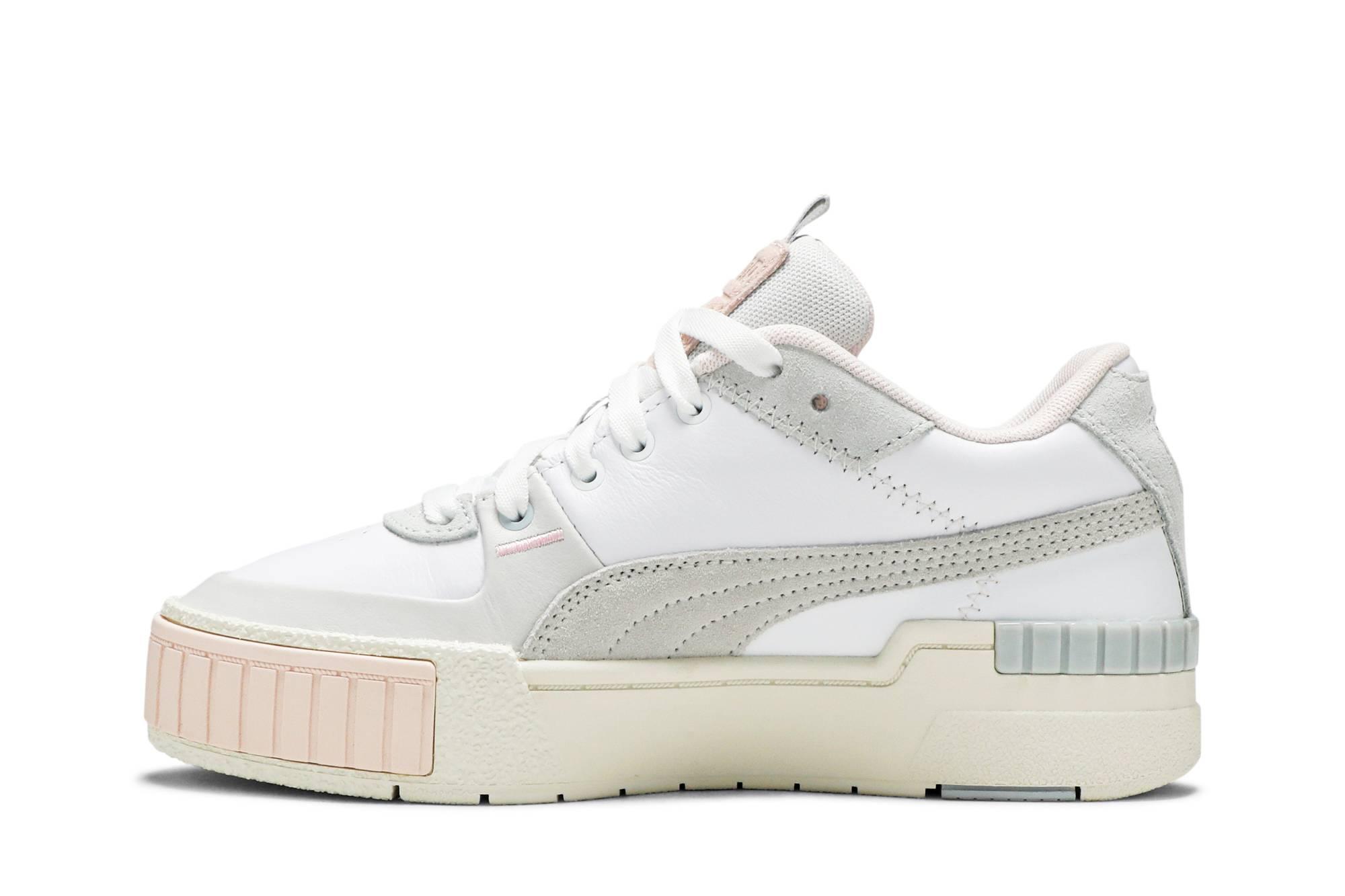 puma cali sport mix sneaker in white