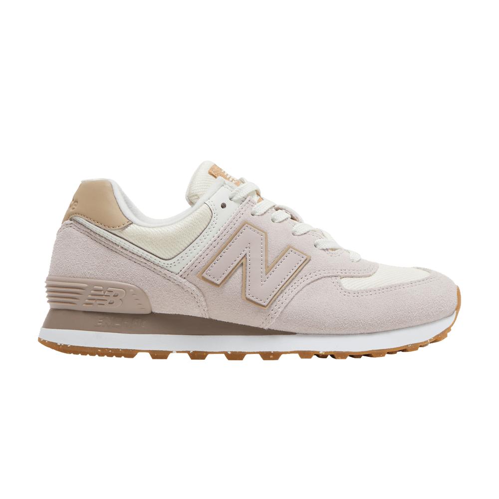 New Balance 574 'space Pink Angora' in White | Lyst