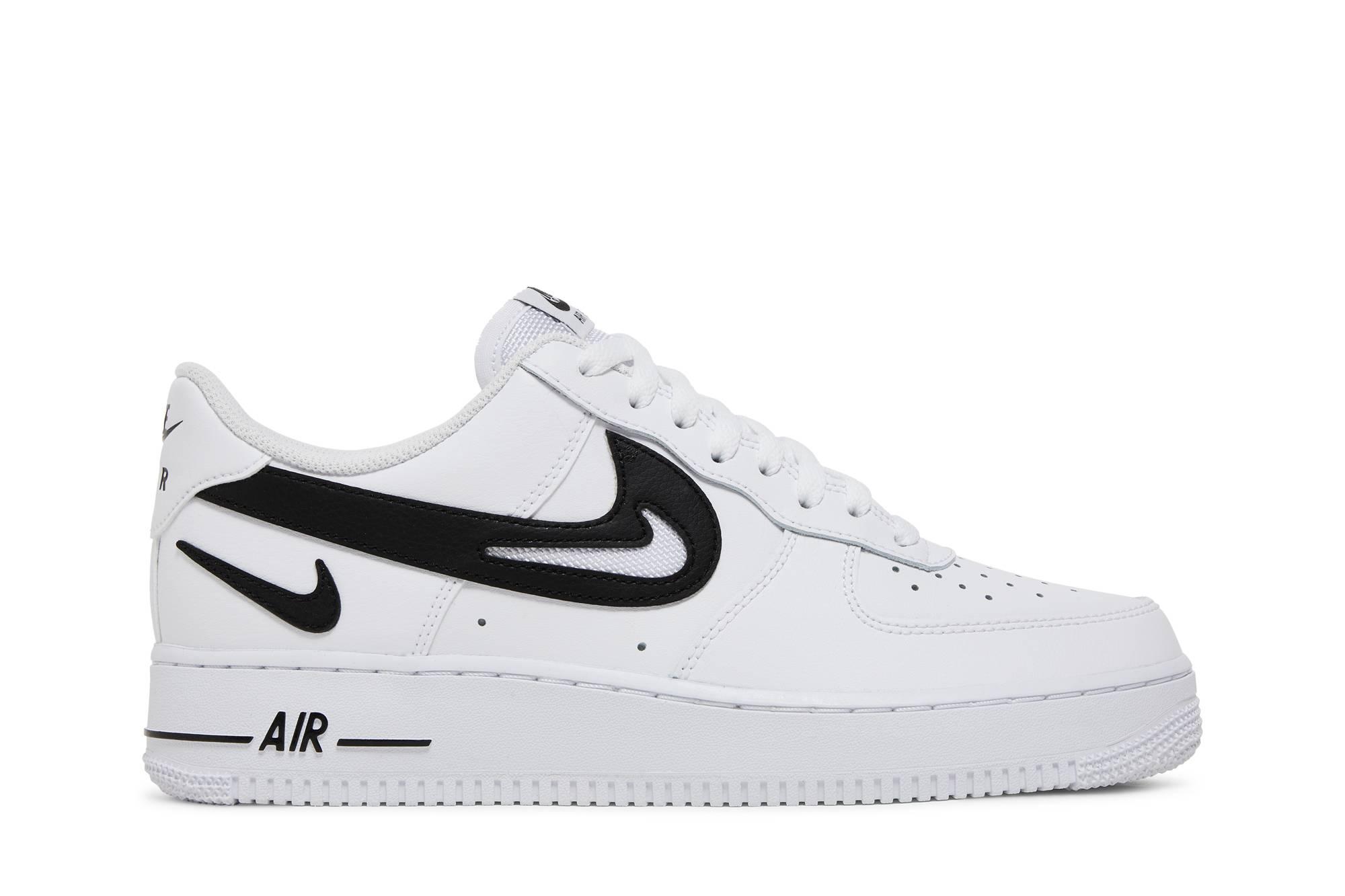 Nike Air Force 1 '07 'cut Out Swoosh - White Black' for Men | Lyst