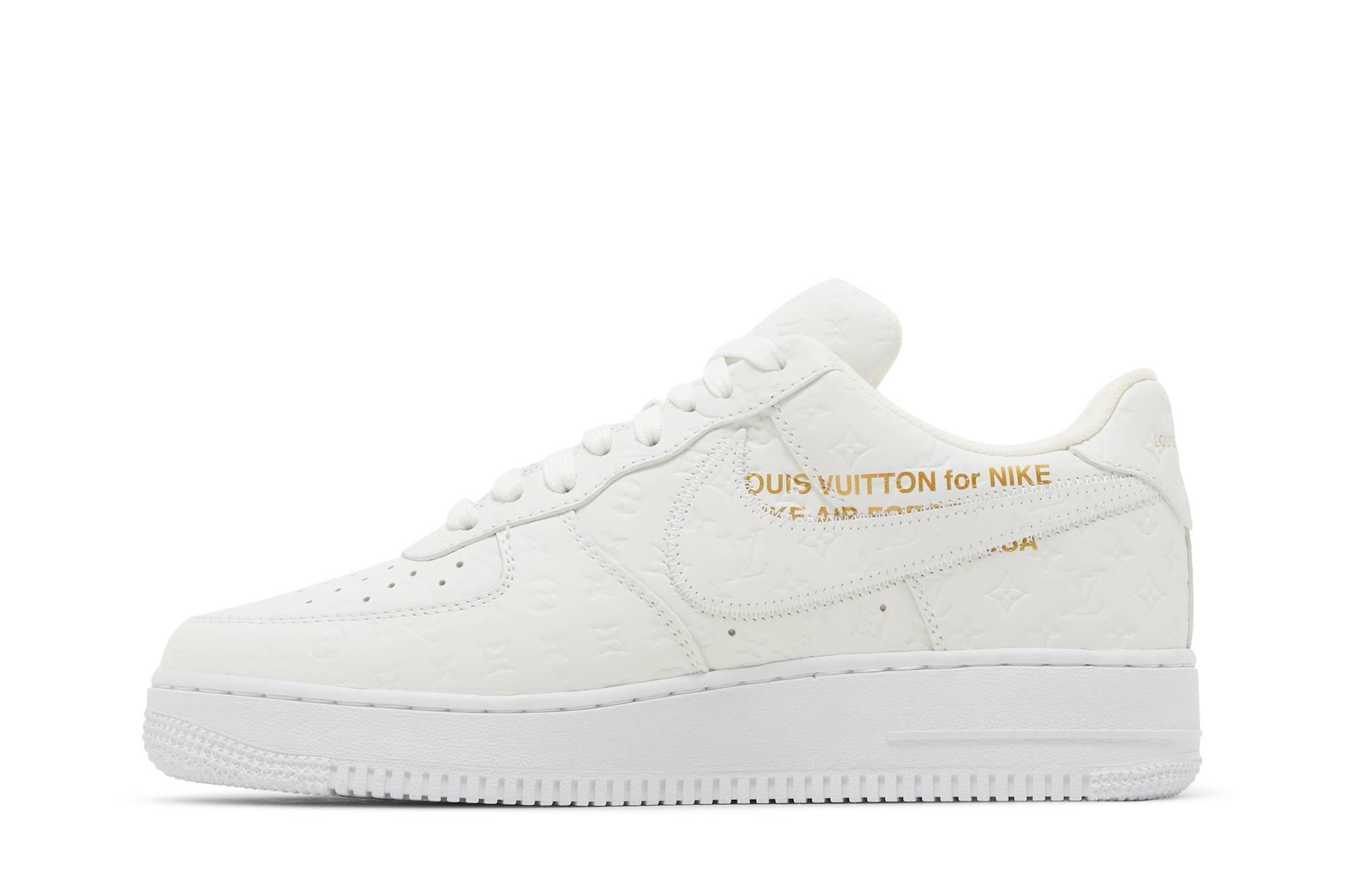 louis vuitton x nike air force 1 low white