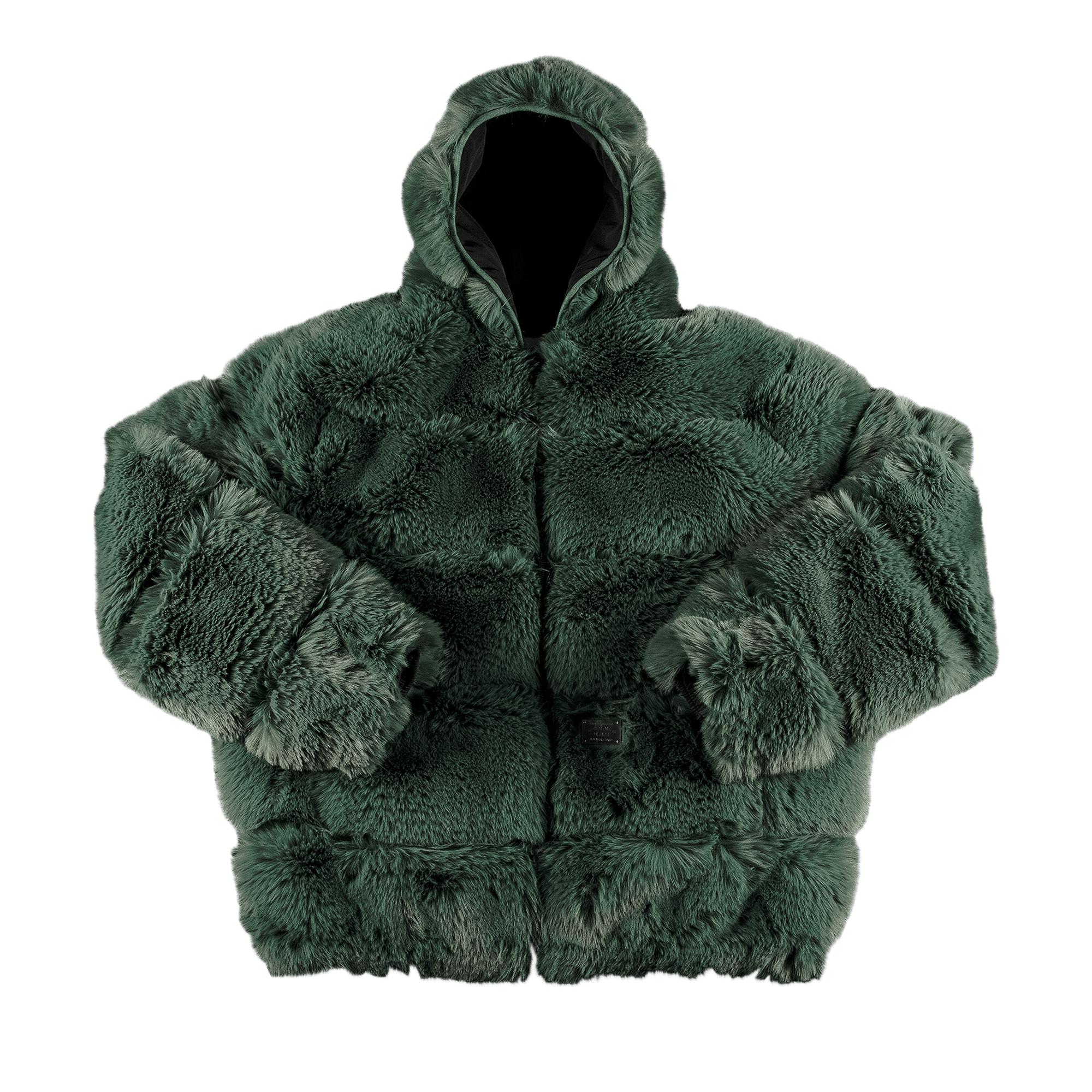 Supreme X Wtaps Faux Fur Hooded Jacket 'green' for Men | Lyst