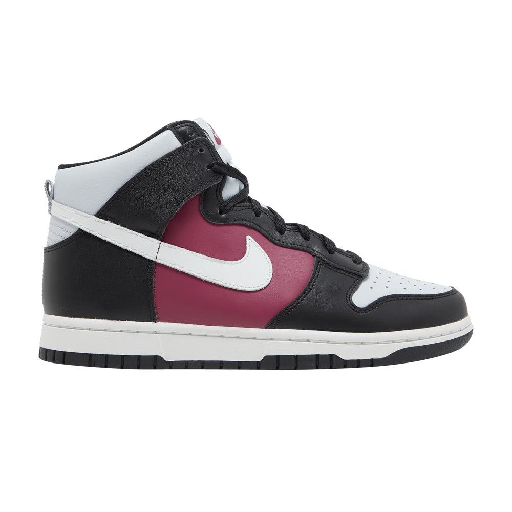 dunk high black action red