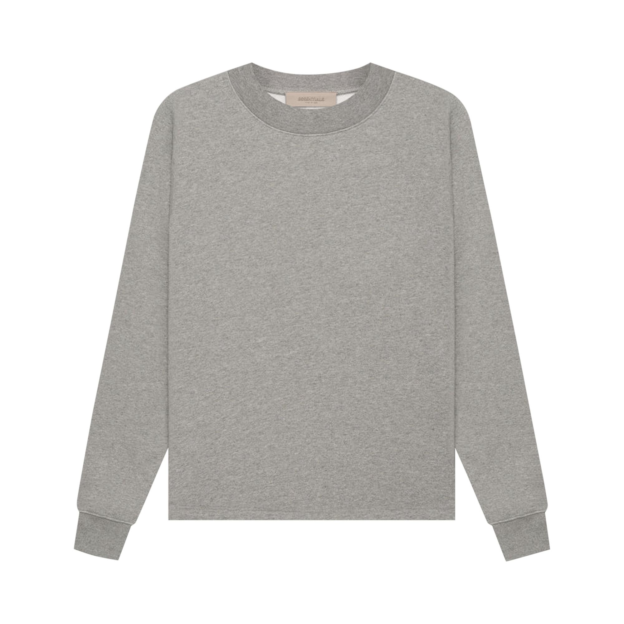Fear of God ESSENTIALS Relaxed Crewneck 'dark Oatmeal' in Gray for Men ...