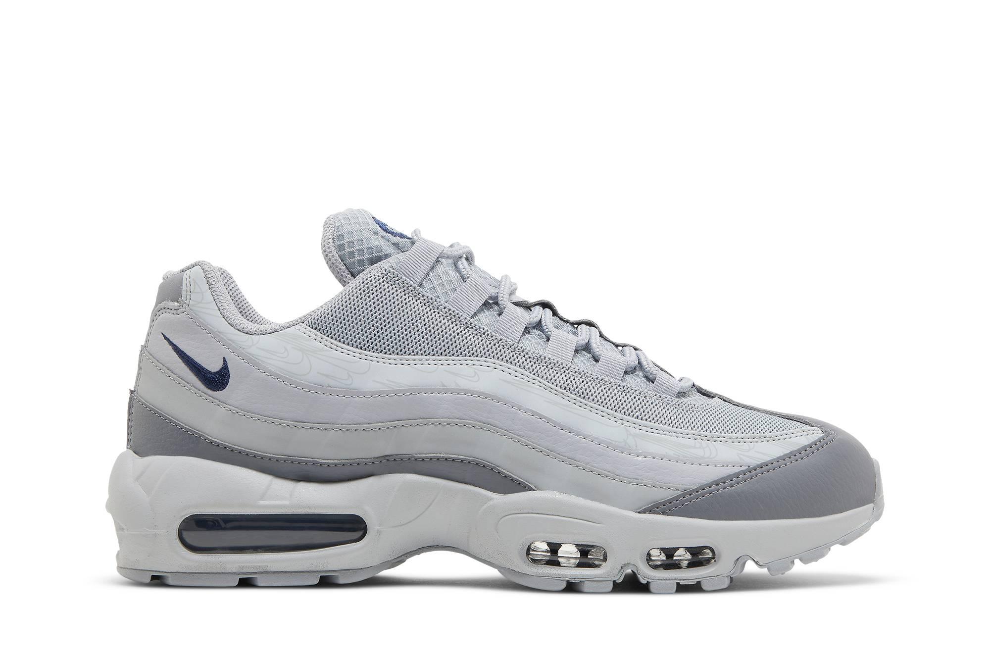Nike Air Max 95 'wolf Grey Midnight Navy' in Gray for Men | Lyst