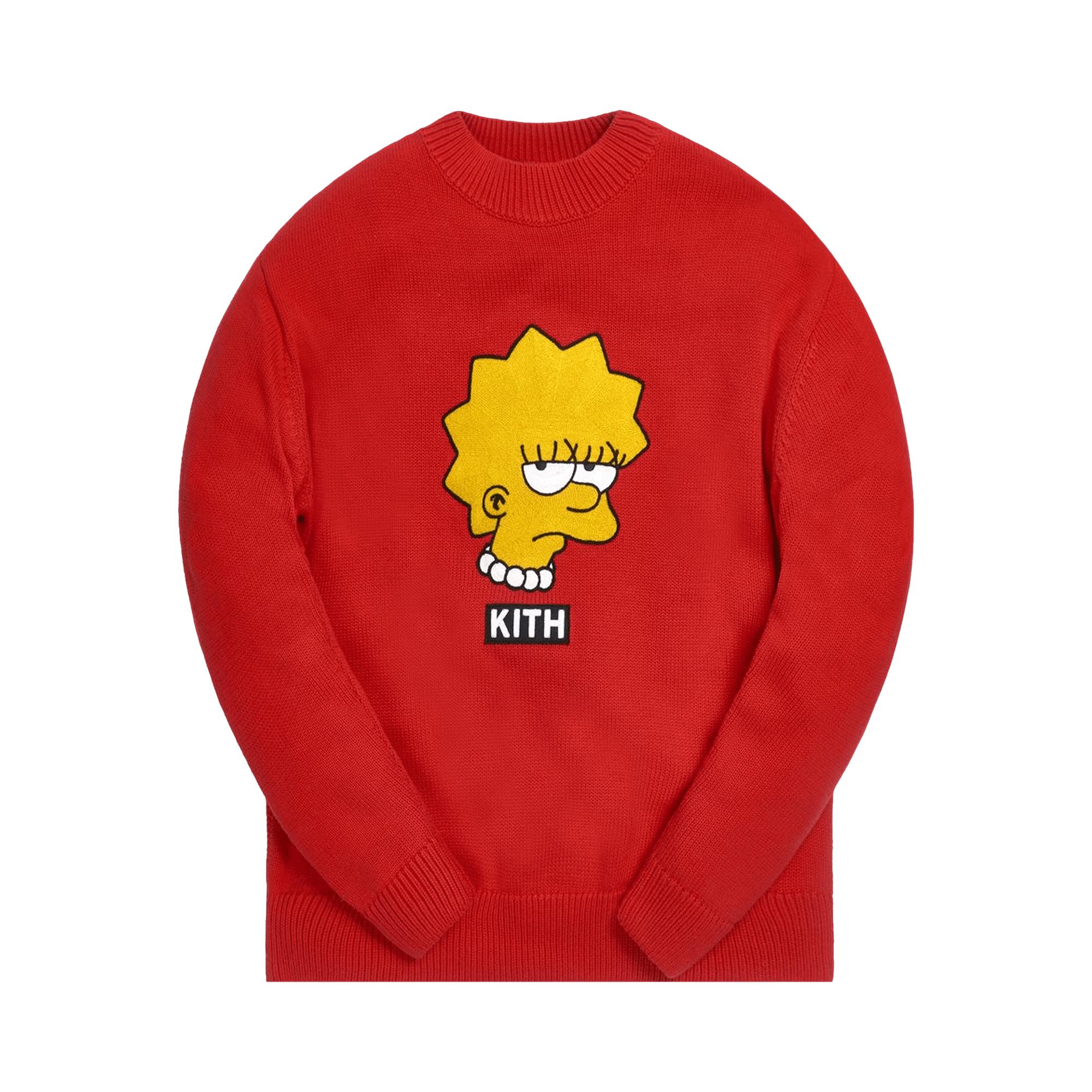 Kith For The Simpsons Lisa Intarsia Sweater 'red' for Men | Lyst