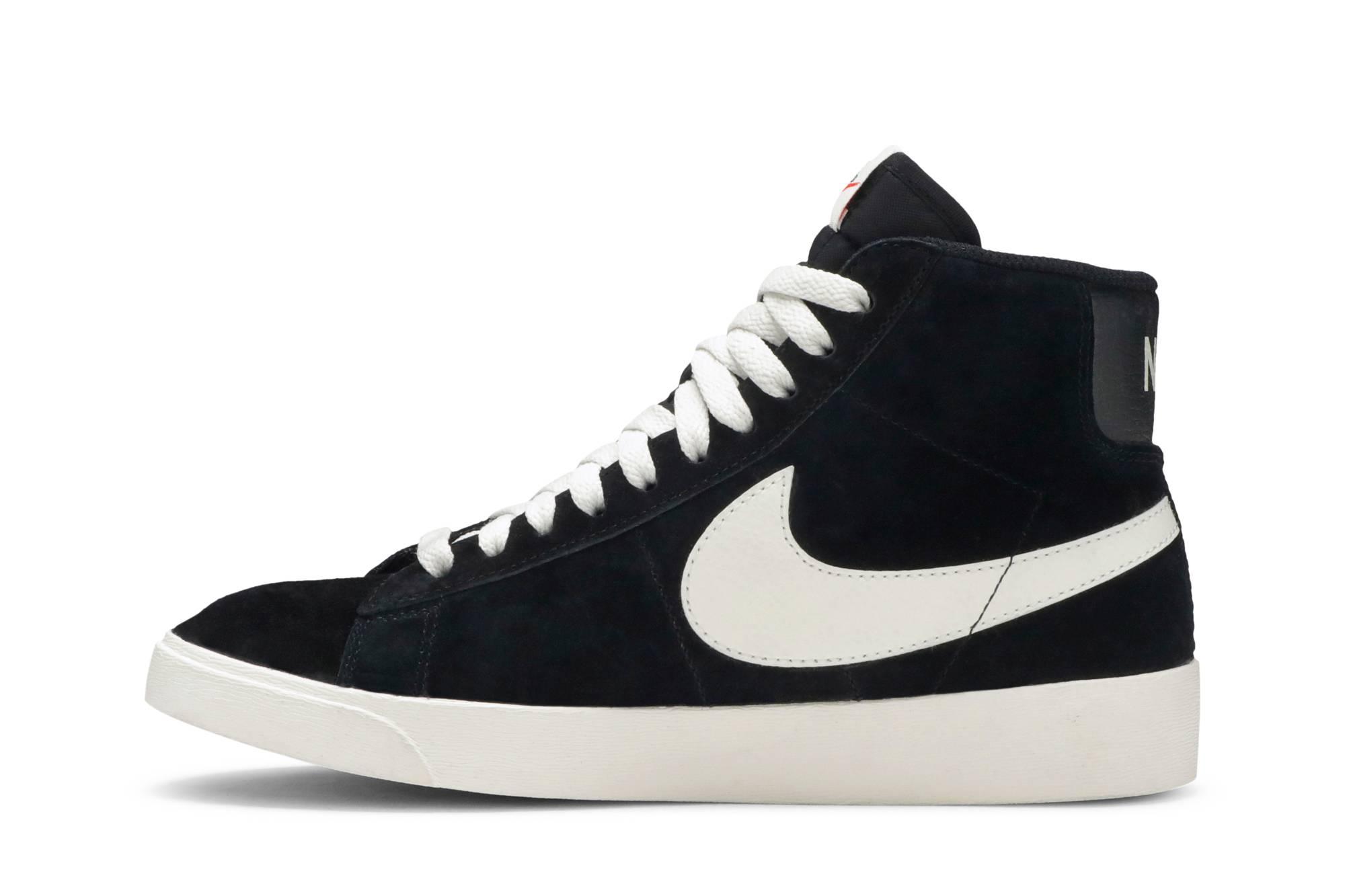 nike blazer mid vintage suede black