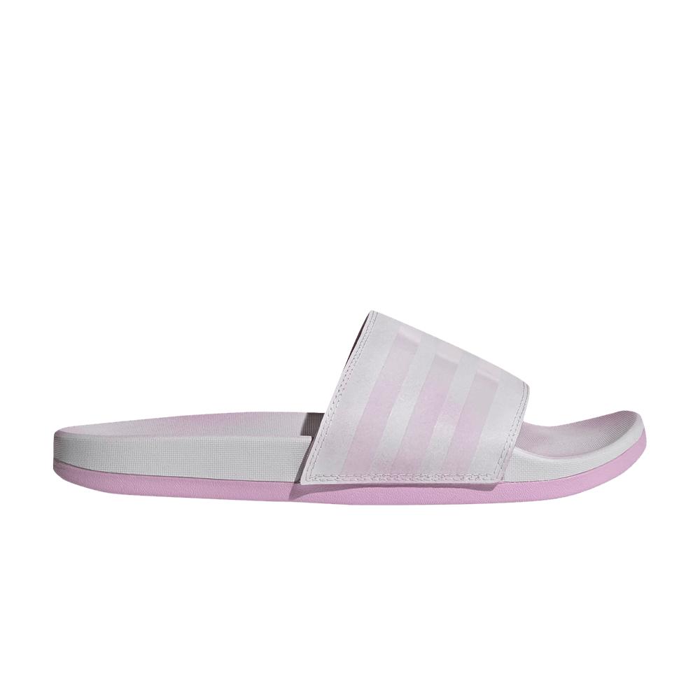 adidas Adilette Comfort Slides 'grey Clear Lilac' in White | Lyst