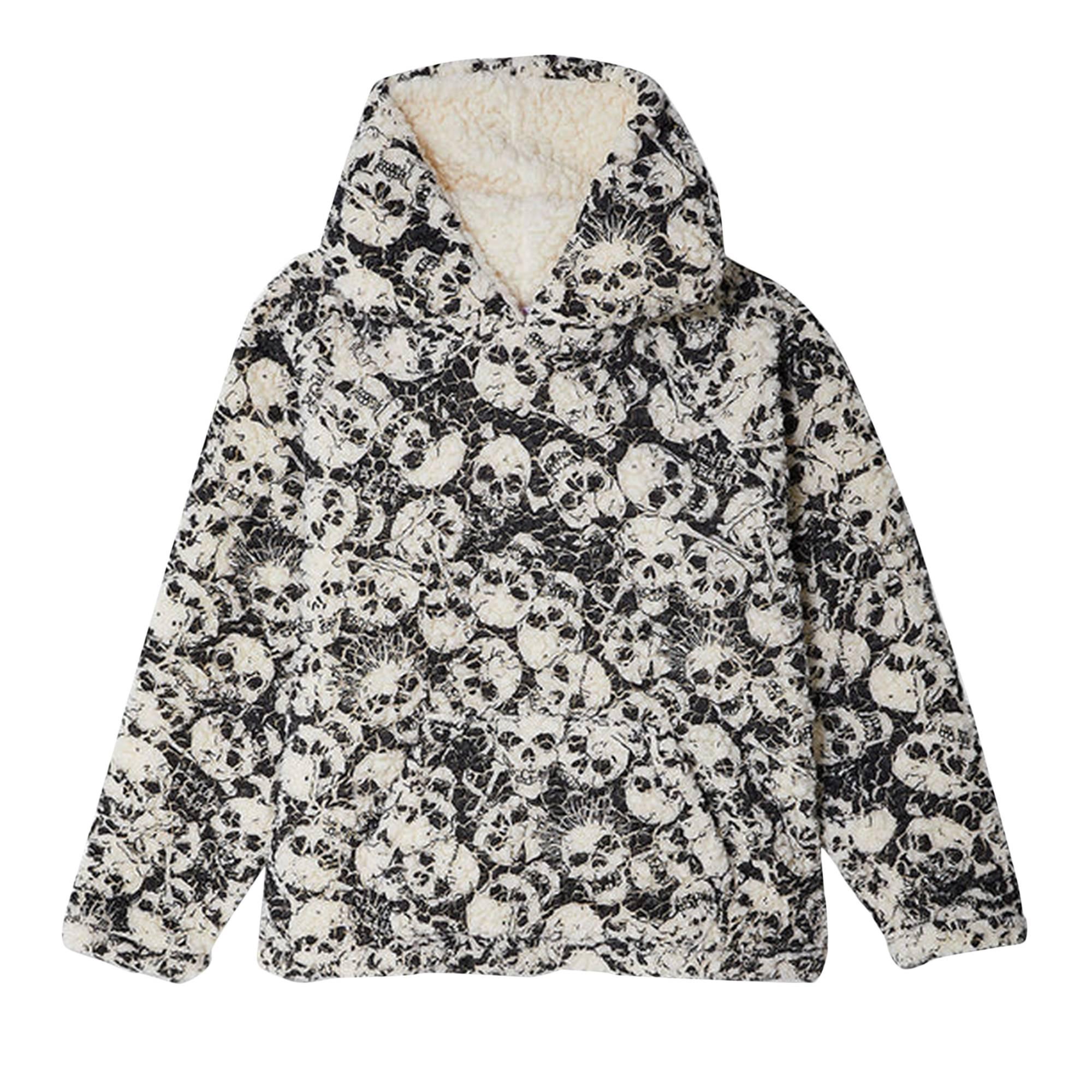 ERL Printed Vintage Fleece Hoodie 'black' in Gray for Men | Lyst