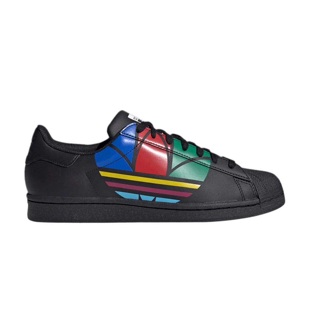 adidas Superstar Pure 'colorful Trefoil - Core Black' in Blue for Men | Lyst