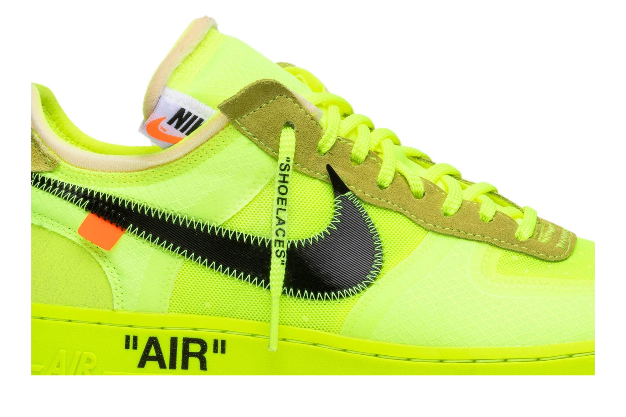 Suelto sobras combinar NIKE X OFF-WHITE The 10: Air Force 1 Low 'off-white Volt' Shoes in Yellow |  Lyst