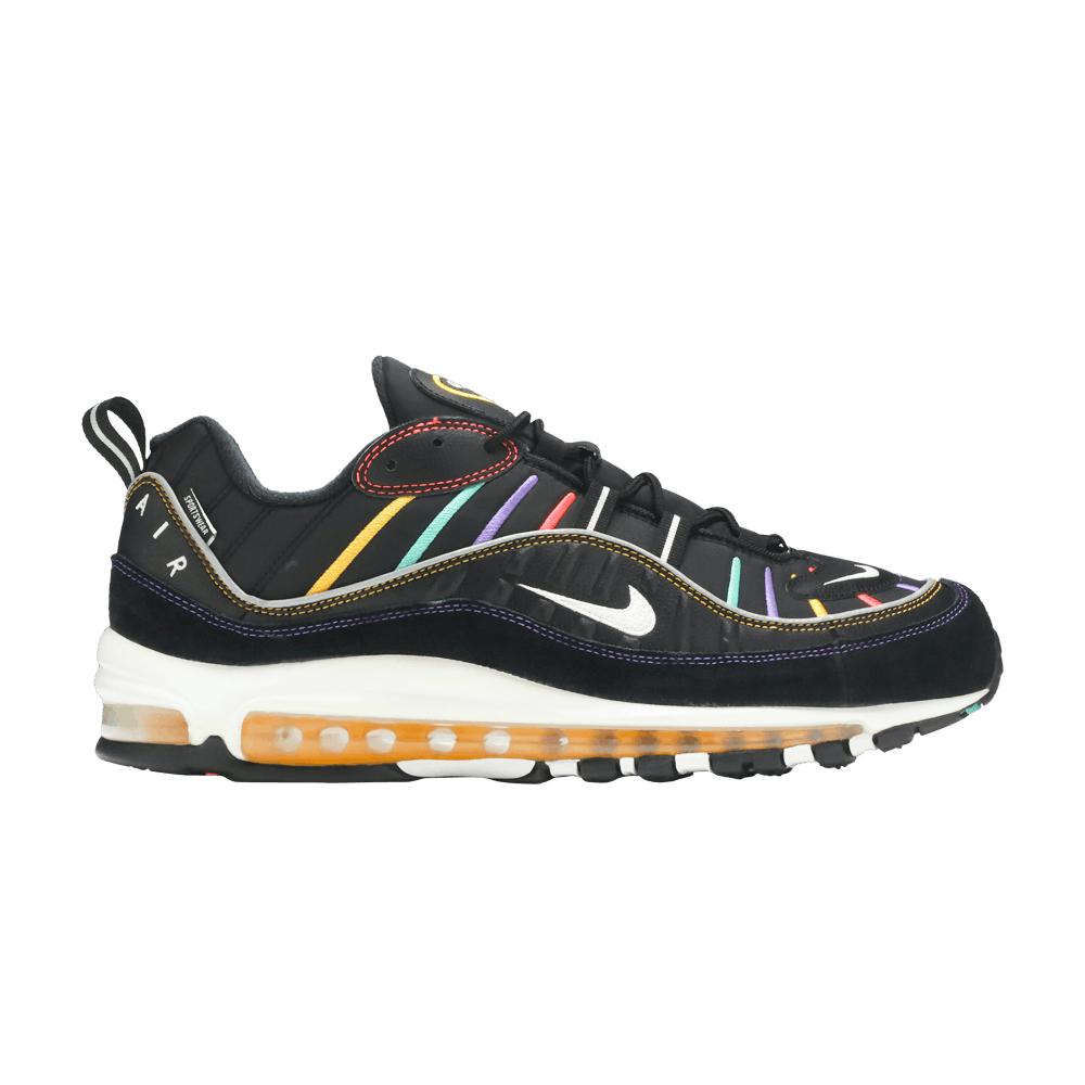 nike air max 98 black multicolor