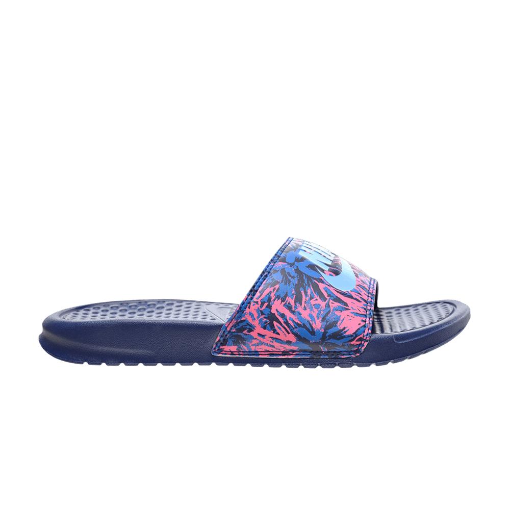 Nike Benassi Jdi Print Slide 'floral - Coastal Blue' | Lyst