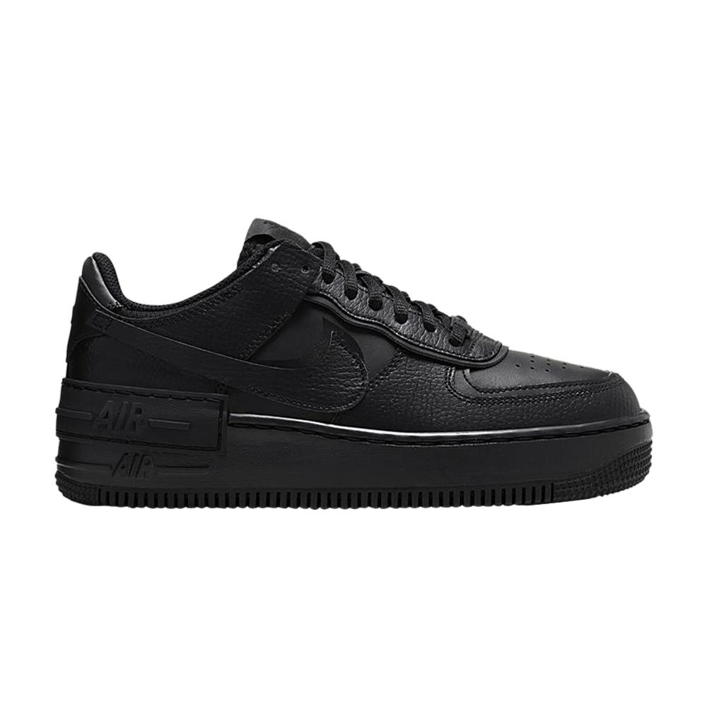 nike air force 1 shadow trainers in black