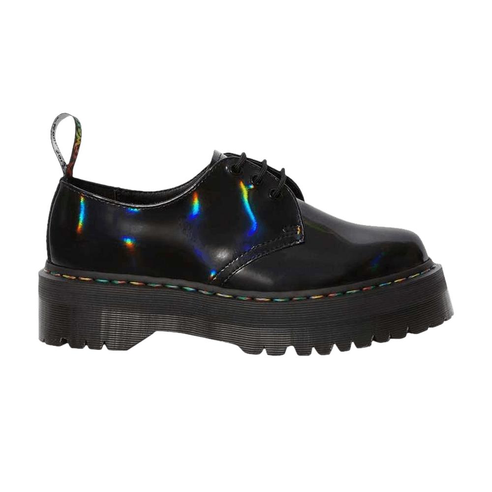 1461 rainbow patent quad shoes