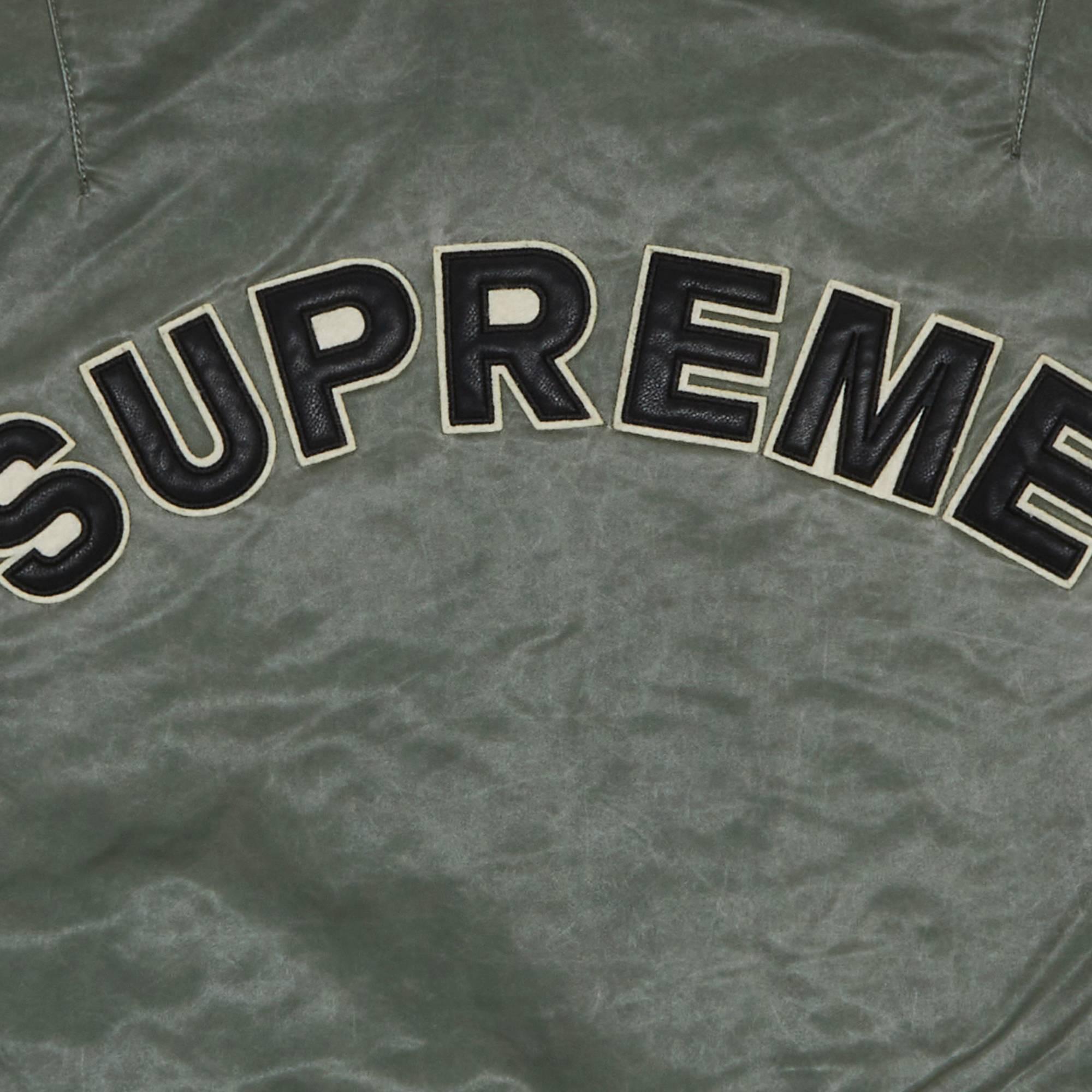 Supreme Denim Sleeve Ma-1 Olive Lサイズ | labiela.com