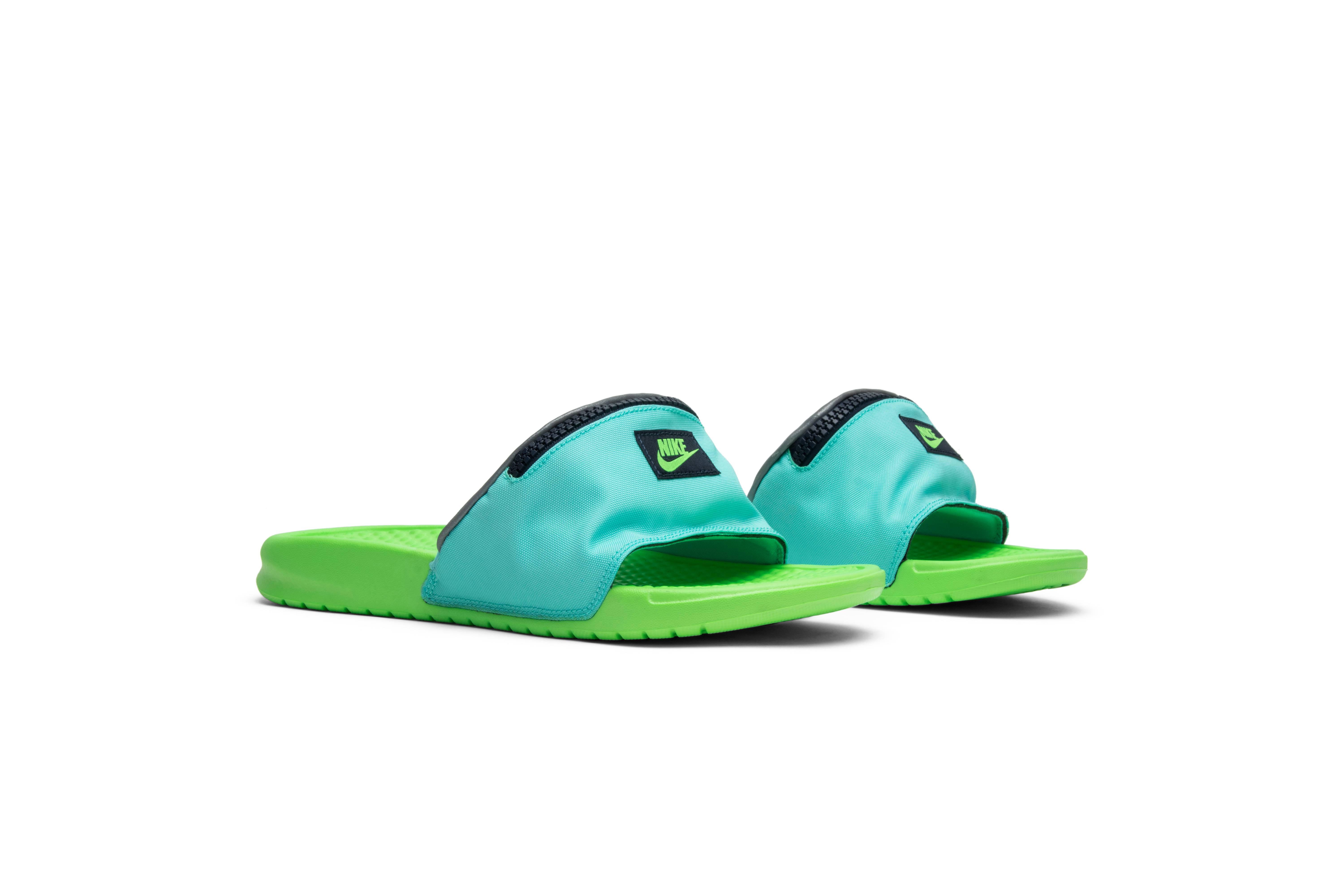 nike benassi jdi fanny pack green