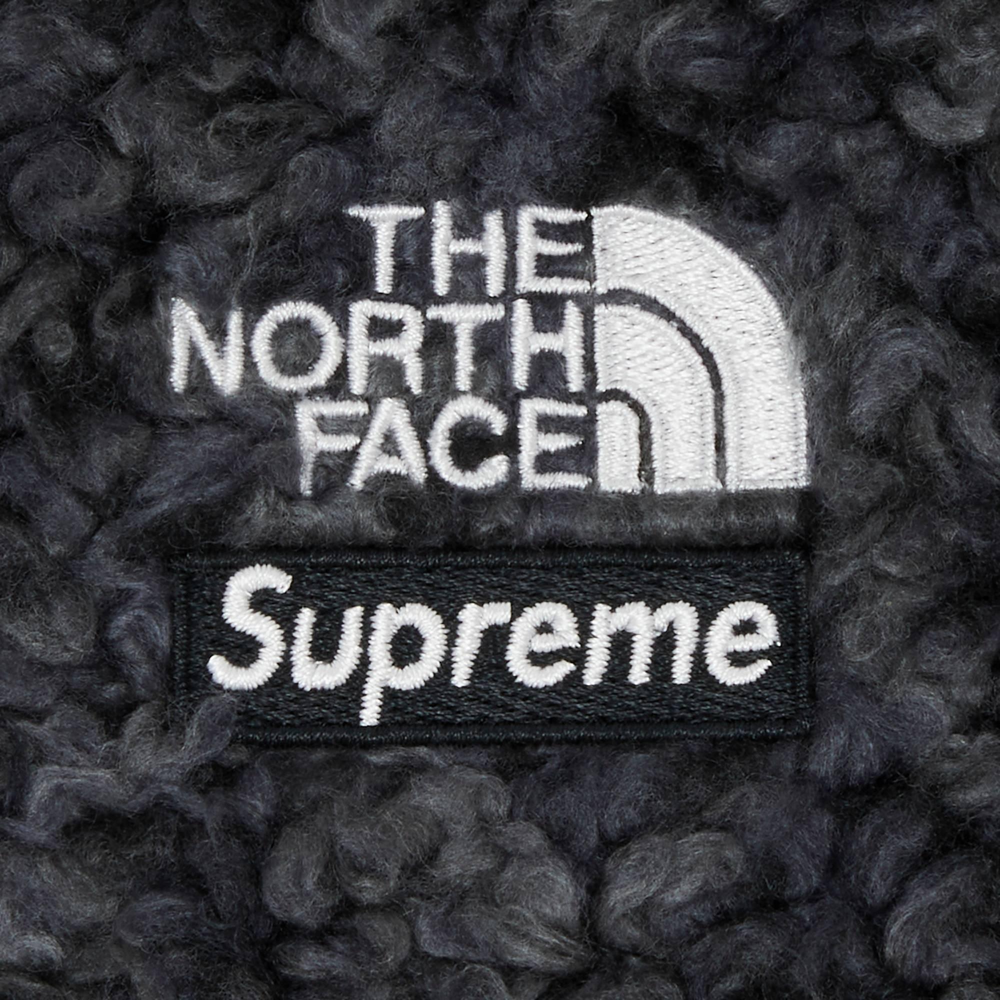 Supreme X The North Face High Pile Fleece Long-sleeve Top 'black 