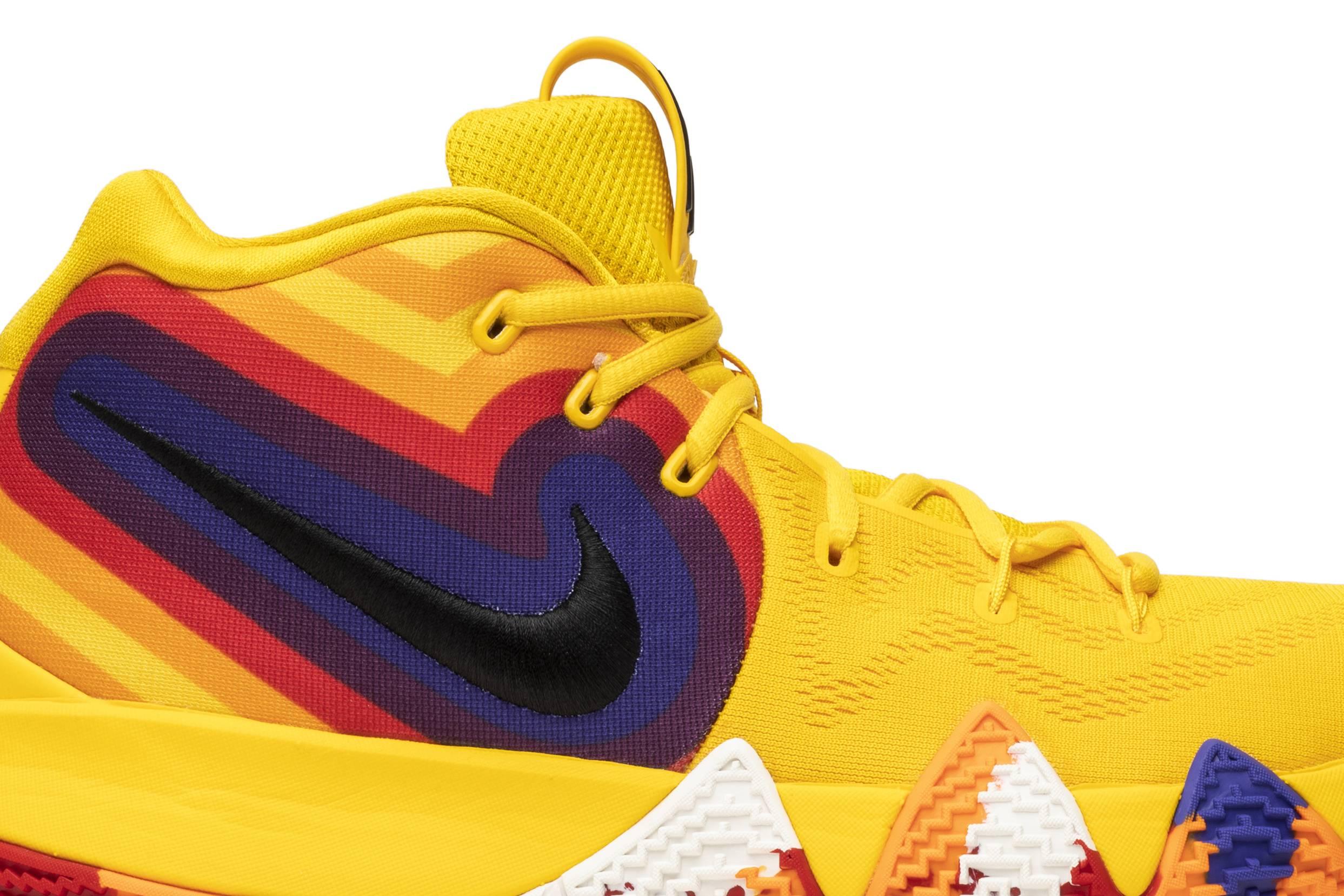 kyrie shoes blue and yellow