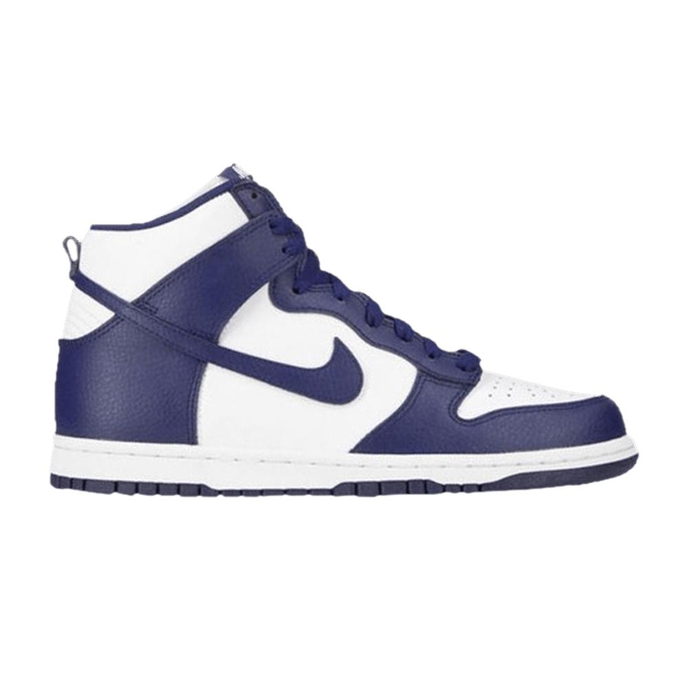 dunk high blue white