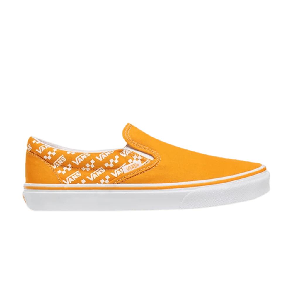 Vans Classic Slip-on 'logo Repeat - Cadmium Yellow' for Men | Lyst