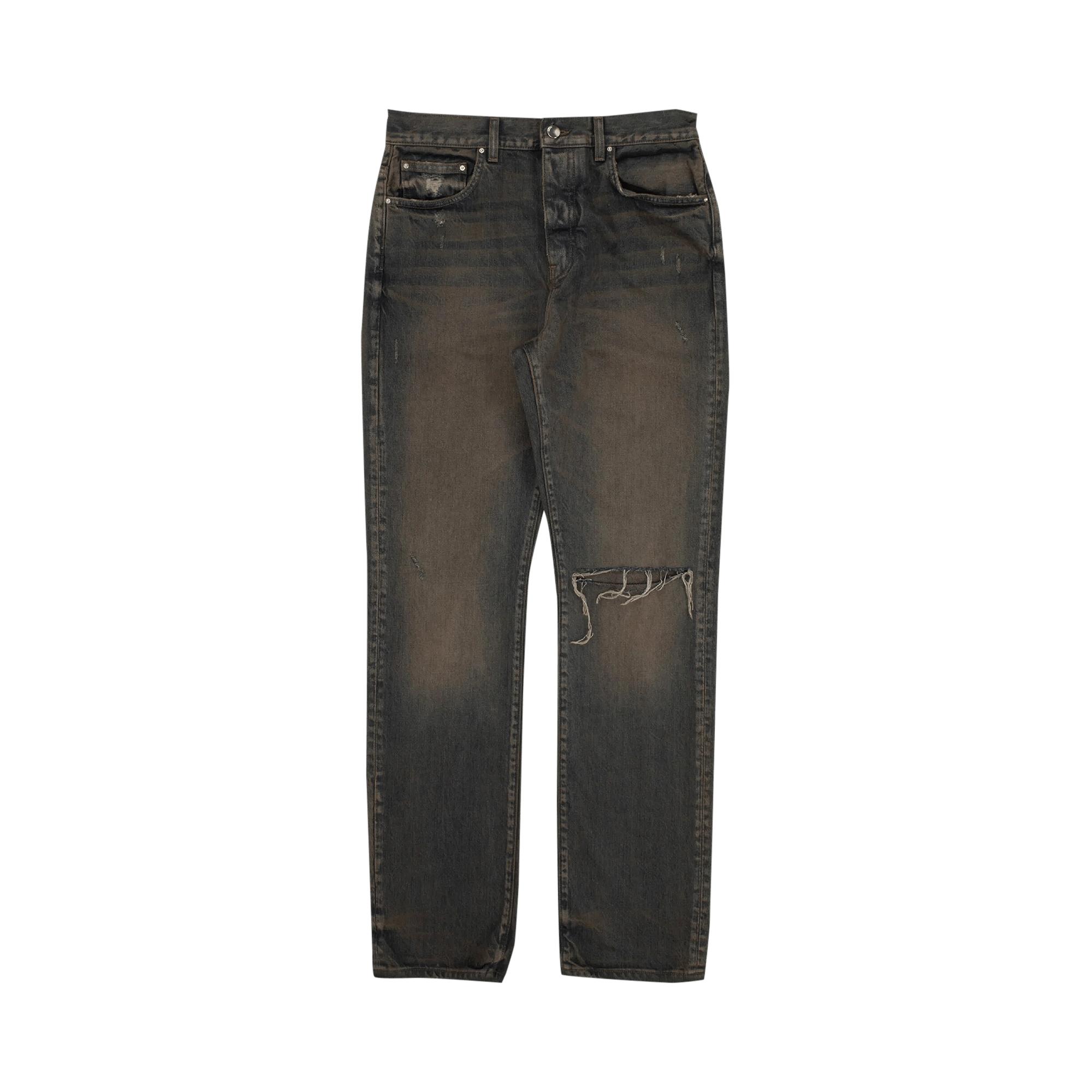 Amiri Ma Bar Pocket Straight Jean 'dark Indigo' in Gray for Men | Lyst