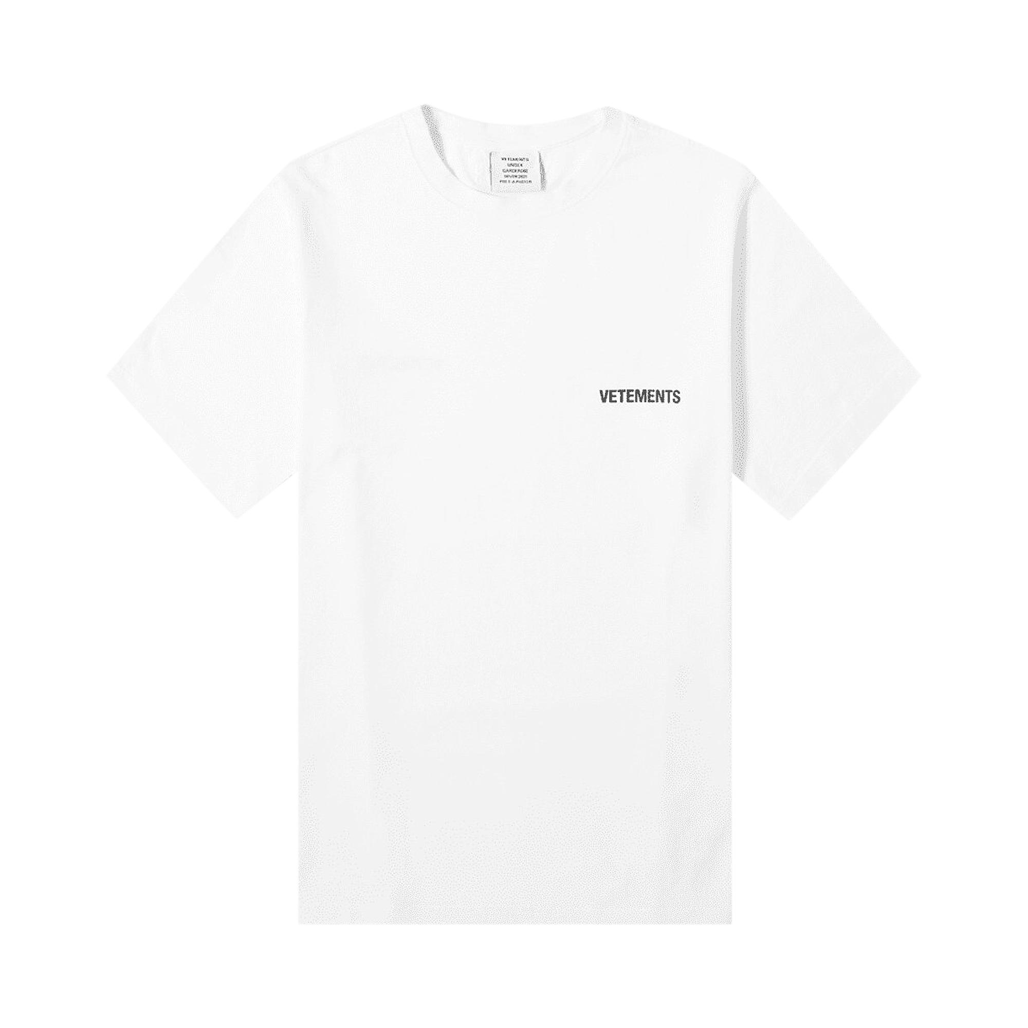 Vetements Logo Front Back Tshirt 'white' for Men Lyst