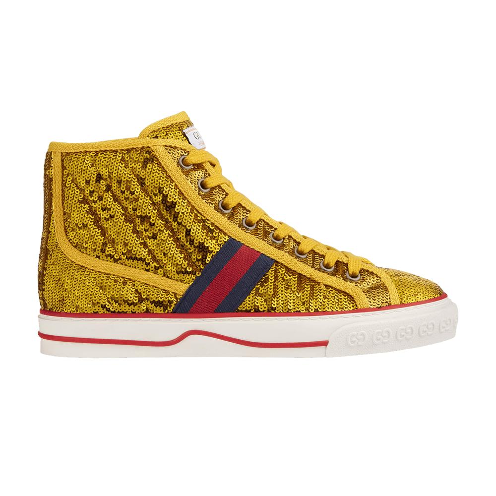 Gucci Tennis 1977 High 'sequin - Gold' in Yellow | Lyst