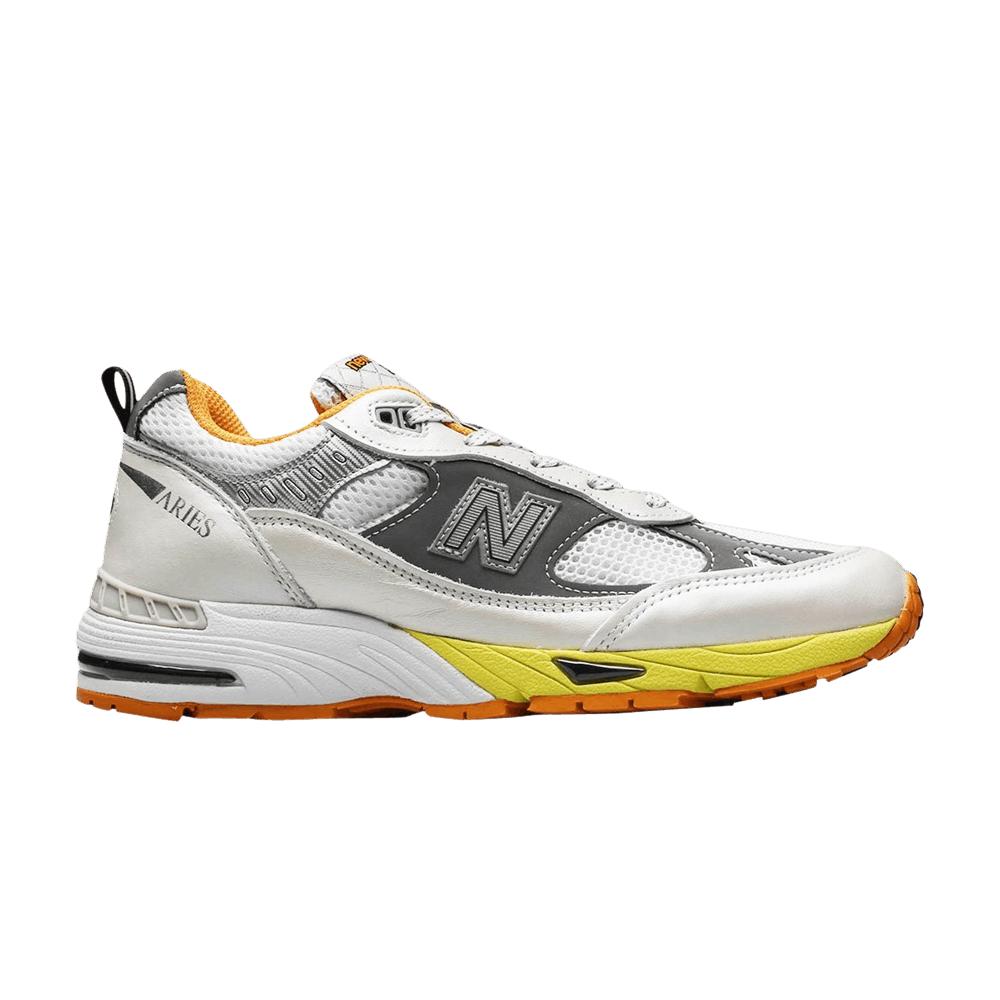 New Balance Aries X 991 Made In England 'orange Silver' in Blue | Lyst